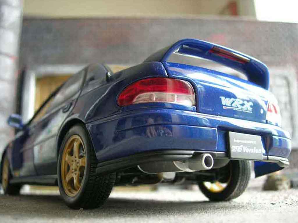 Subaru Impreza STI 1/18 Autoart GT Turbo STI wrx blu modellino in miniatura
