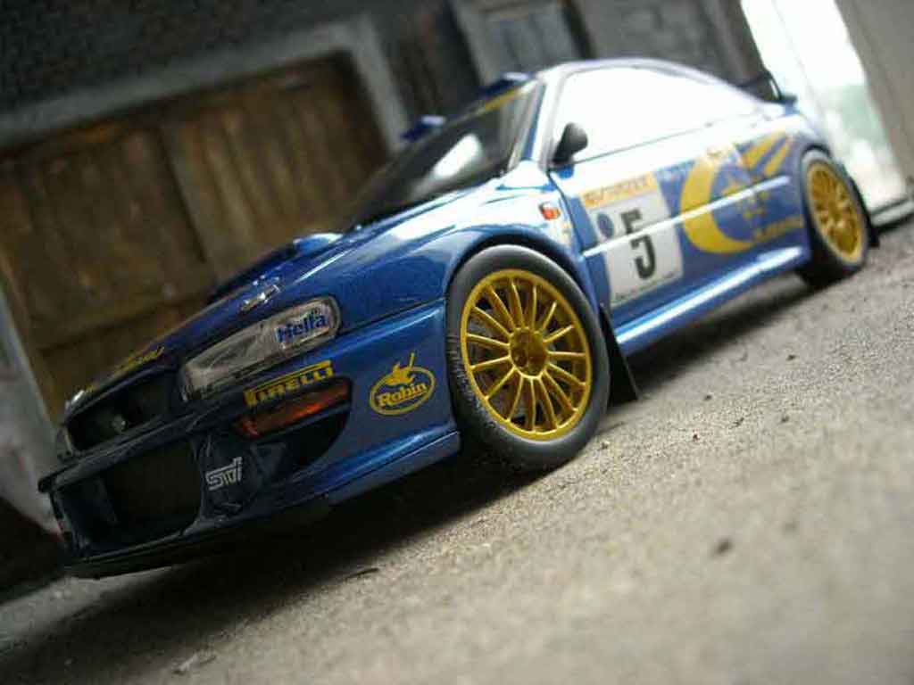 Subaru Impreza WRC 1/18 Autoart WRC r.burns 1999 modellino in miniatura