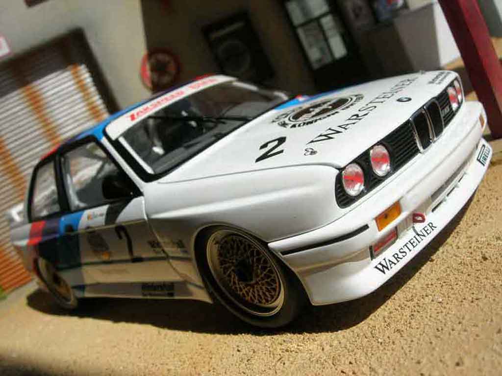 Bmw M3 E30 1/18 Minichamps DTM E30 warsteiner modellino in miniatura