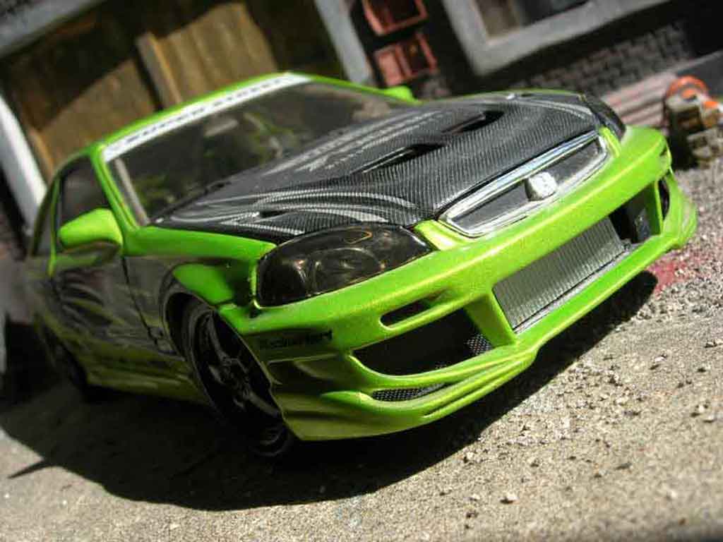 Honda Civic 1/18 Hot Wheels ek si coupe modellino in miniatura