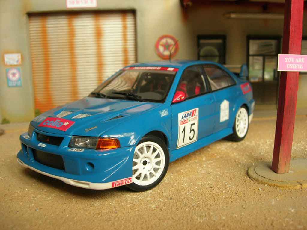 Mitsubishi Lancer Evolution VI 1/18 Autoart Evolution VI rallye tuning modellino in miniatura