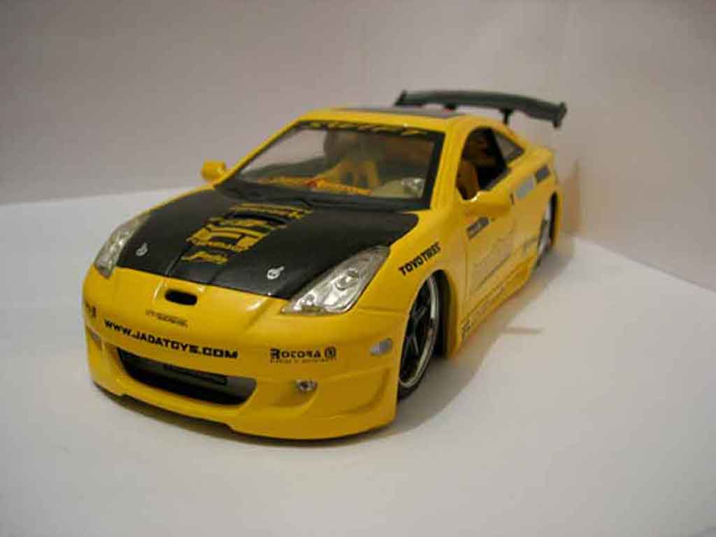 Toyota Celica Import 1/18 Jada Toys Import racer giallo modellino in miniatura