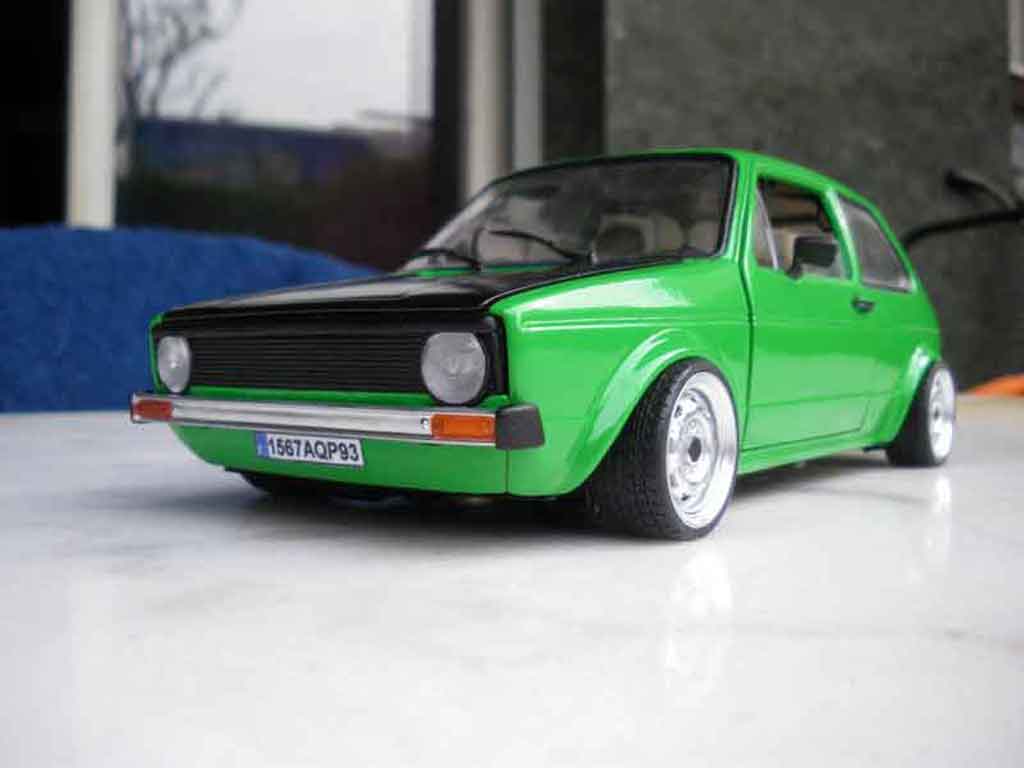 Volkswagen Golf 1 GTI 1/18 Solido 1 GTI emeraude modellino in miniatura