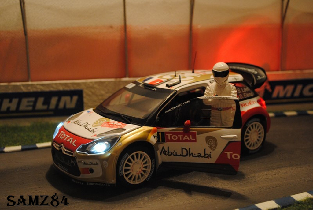 DS Automobiles DS3 WRC 2013 1/18 Norev WRC 2013 Winner Monte-Carlo Loeb/Elena LED tuning modellino in miniatura