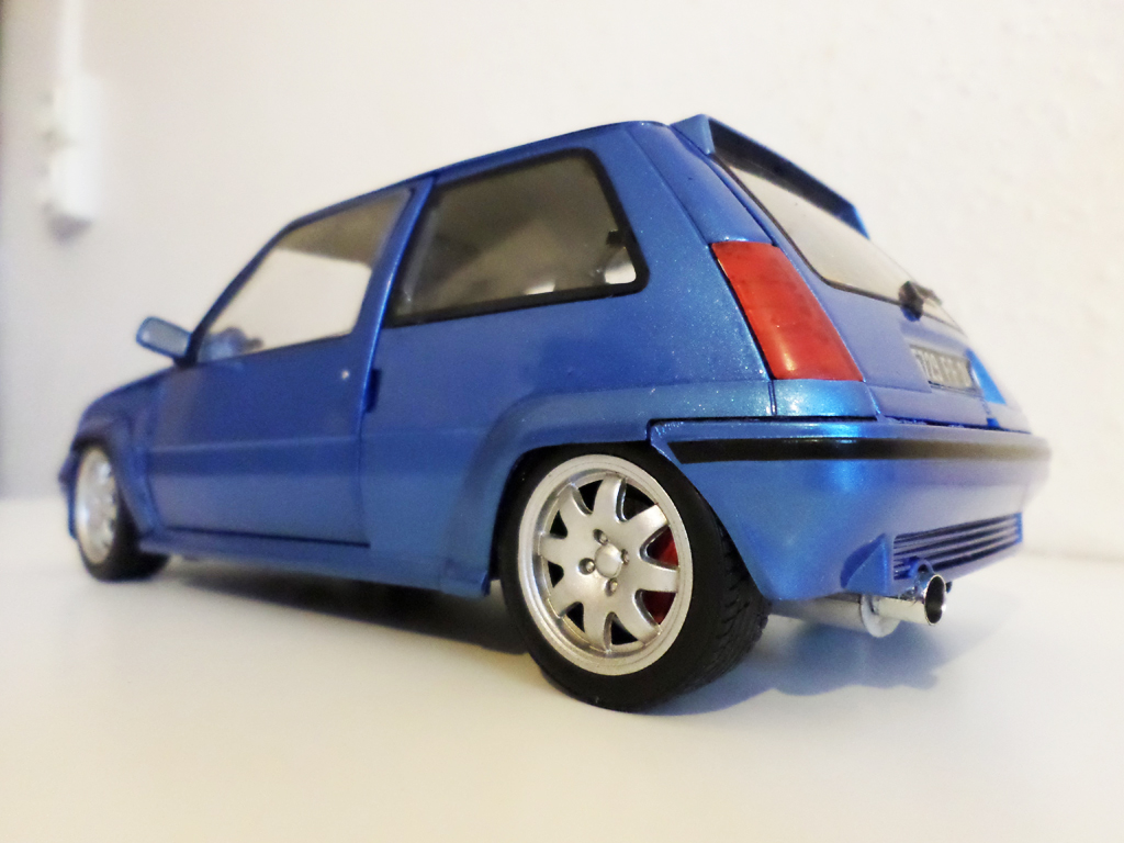 Renault 5 1/18 Norev GT Turbo jantes speedline 1 pouces blu tuning modellino in miniatura