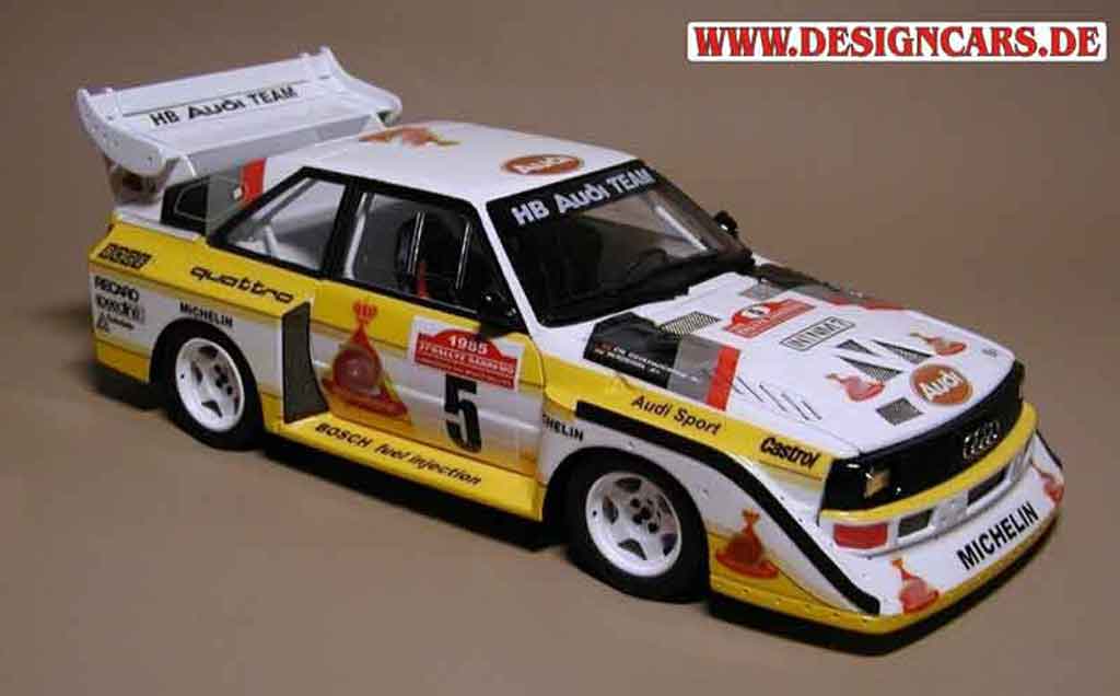 Audi S1 1/18 Autoart san remo 1985 tuning modellino in miniatura