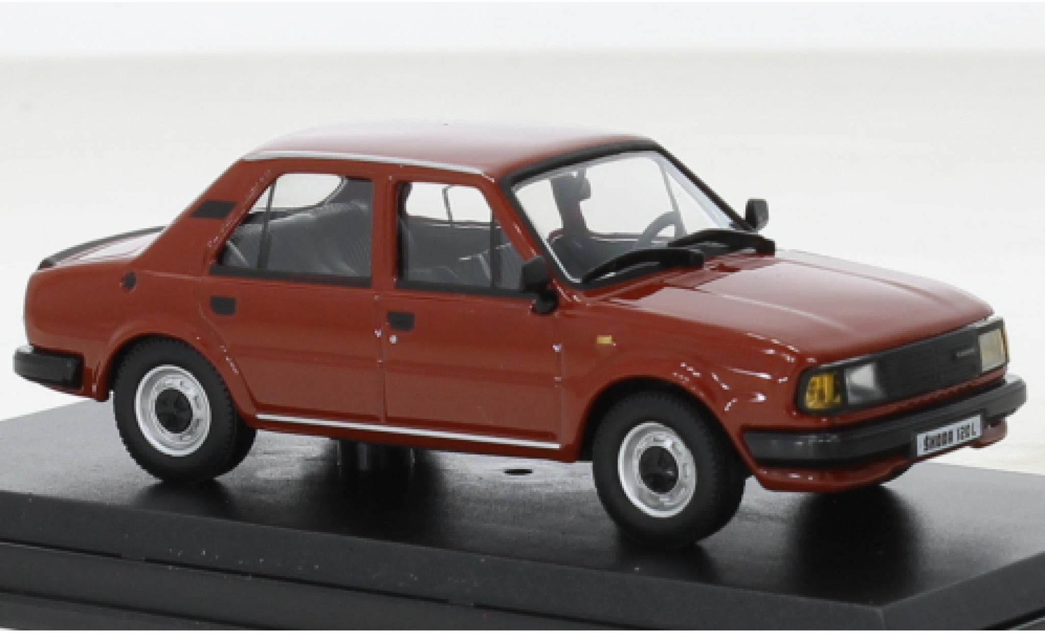 Skoda 120 1/43 Abrex L orange 1984 modellino in miniatura