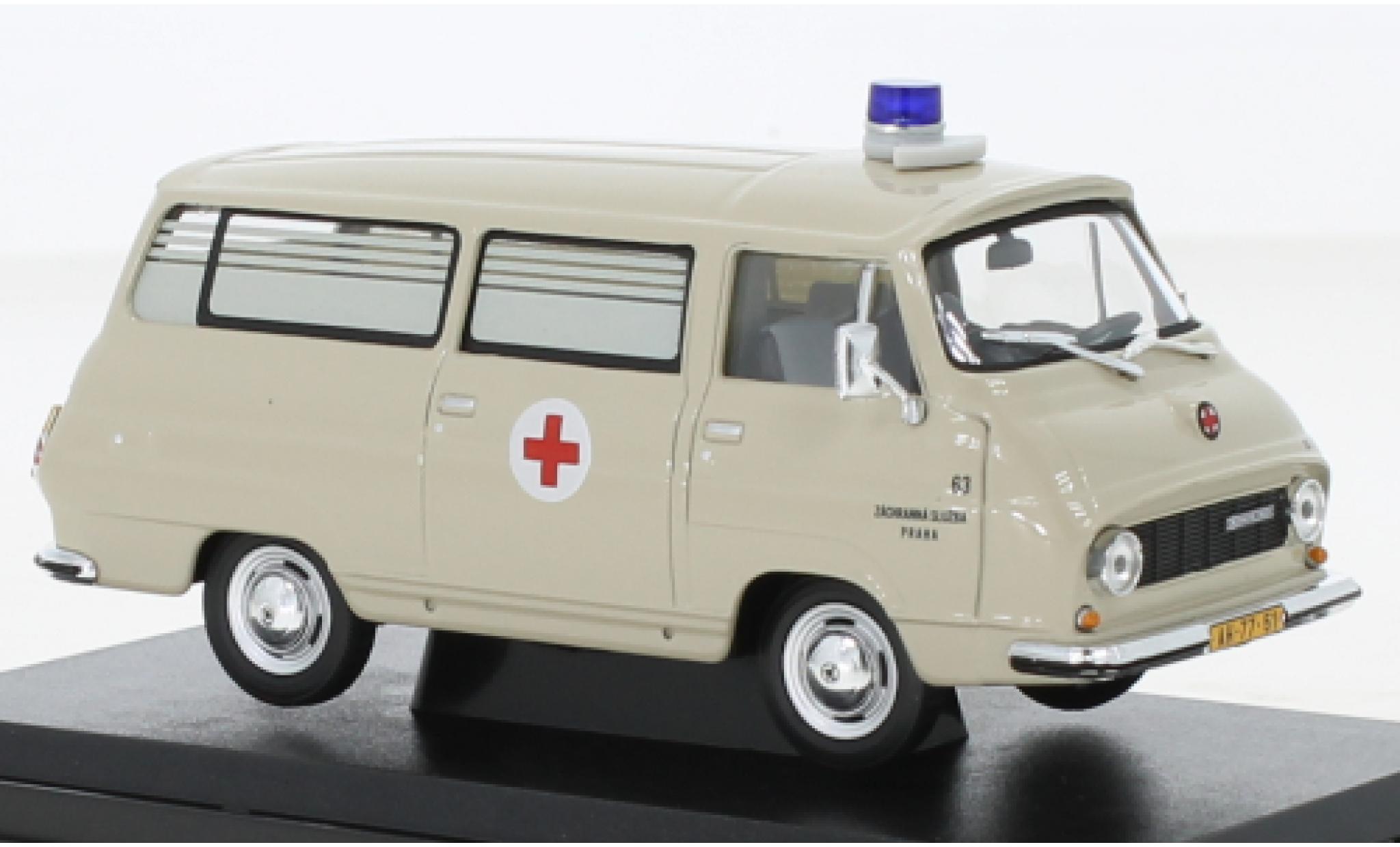 Skoda 1203 1/43 Abrex Mikrobus Sanitka - Prevozka 1974 modellino in miniatura
