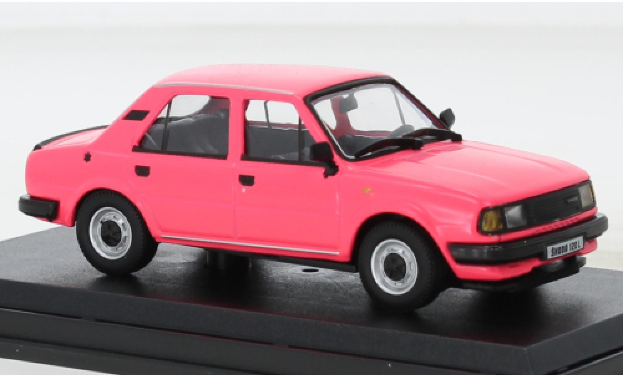 Skoda 120 1/43 Abrex L rosa 1984 modellino in miniatura