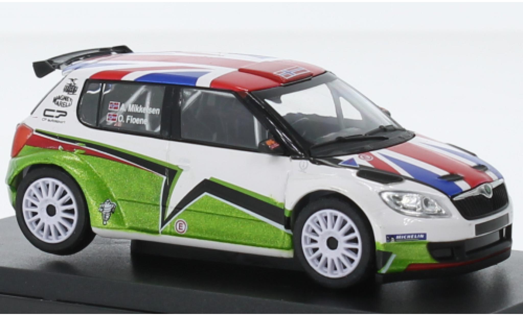 Skoda Fabia 1/43 Abrex II FL S2000 UK Mikkelsen Design 2011 modellino in miniatura