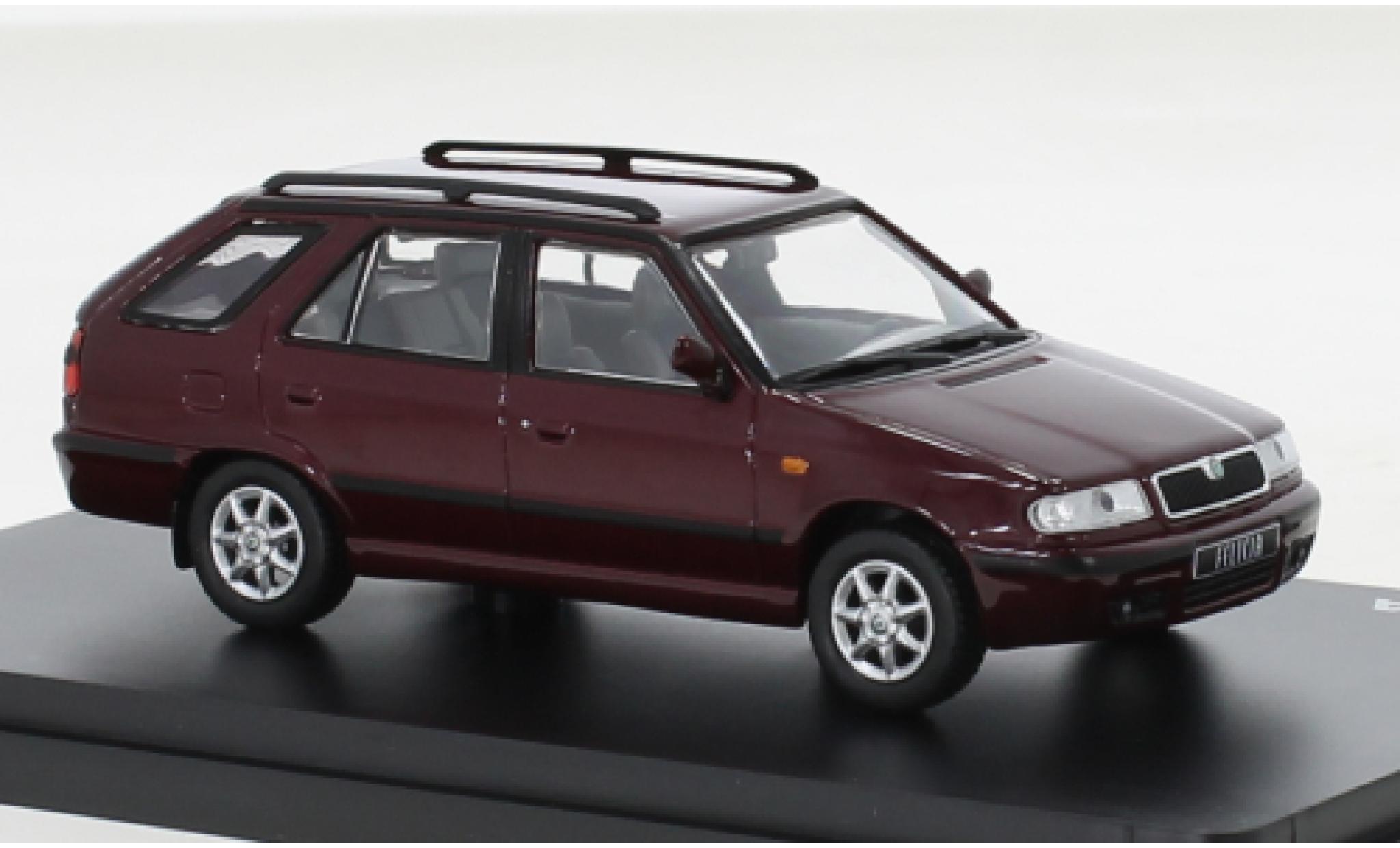 Skoda Felicia 1/43 Abrex FL Combi metallise rosso 1998 modellino in miniatura