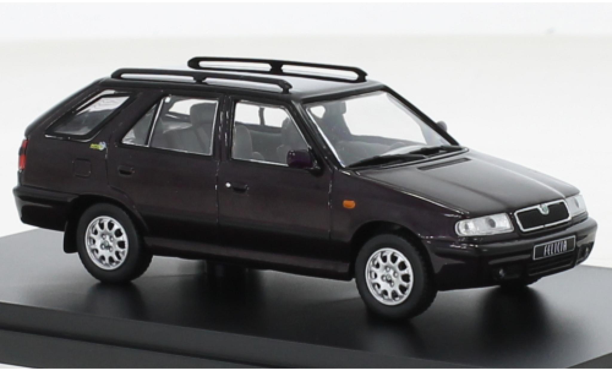 Skoda Felicia 1/43 Abrex FL Combi Mystery metallise porpora 1998 modellino in miniatura
