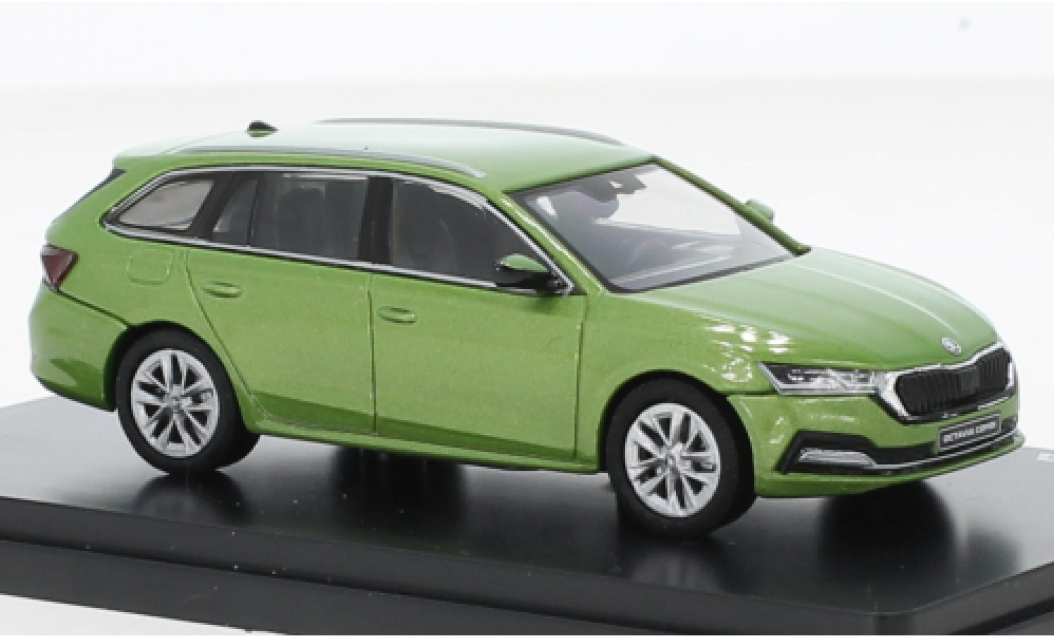 Skoda Octavia 1/43 Abrex IV Combi metallise verde 2020 modellino in miniatura