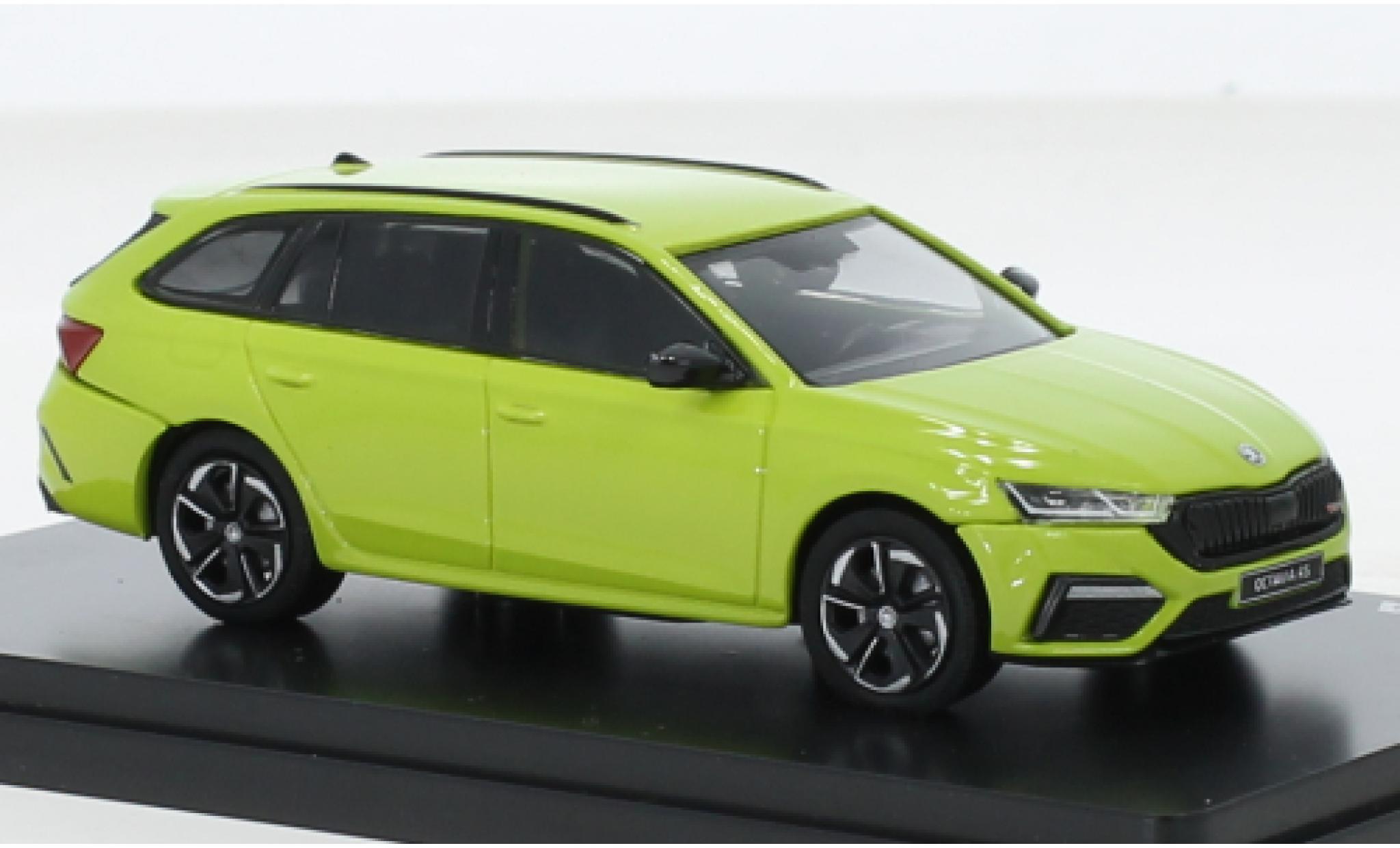 Skoda Octavia 1/43 Abrex IV Combi RS verde 2020 modellino in miniatura