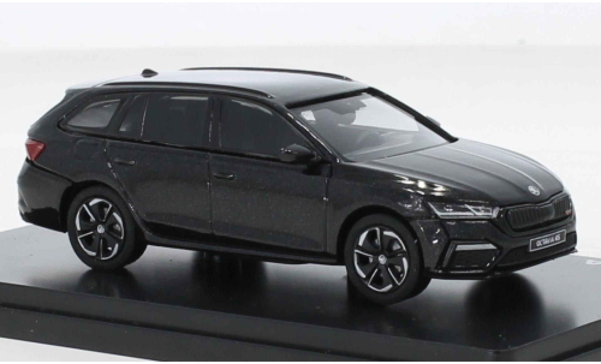 Skoda Octavia 1/43 Abrex IV Combi RS metallise nero 2020 modellino in miniatura