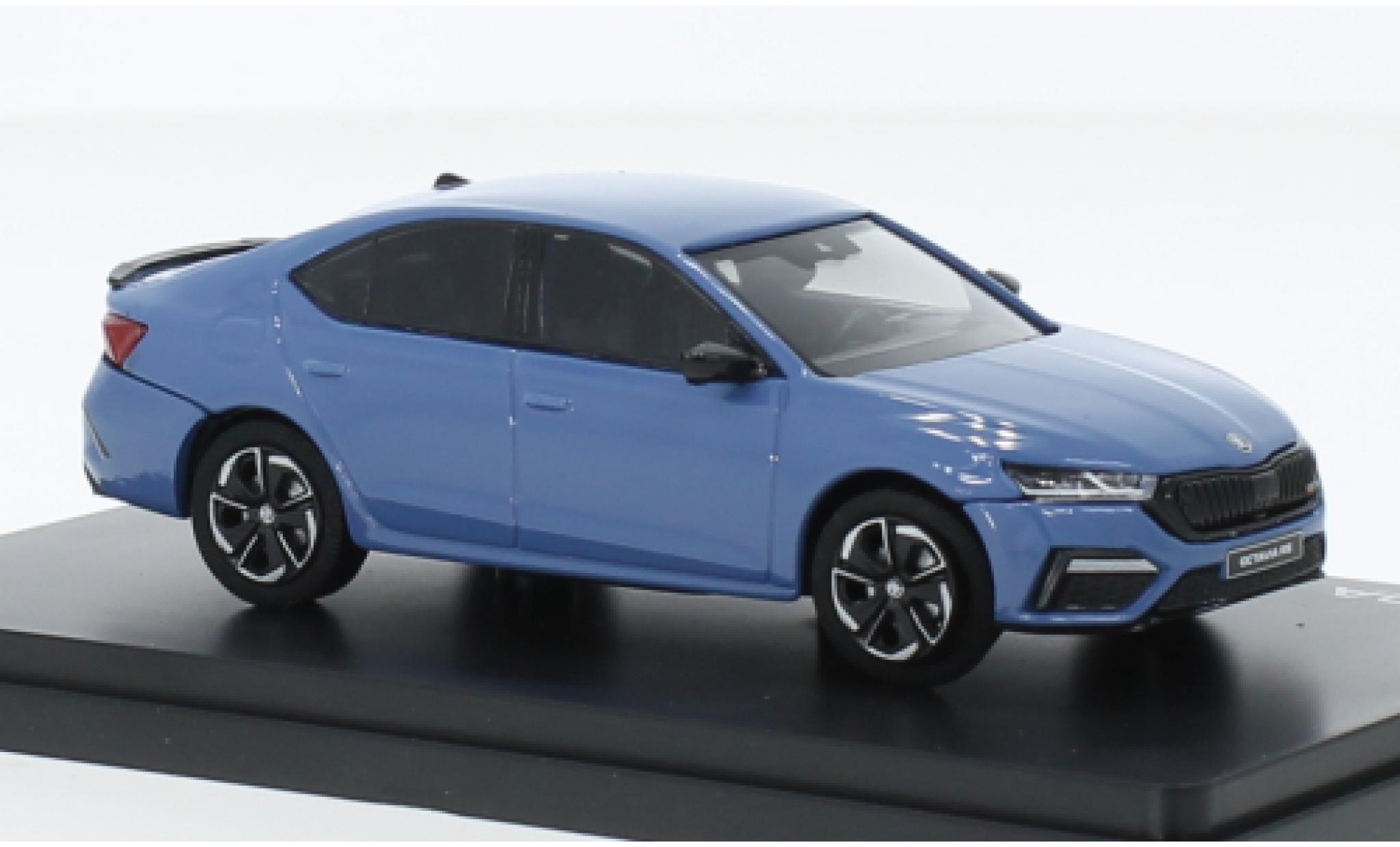 Skoda Octavia 1/43 Abrex IV RS blu clair 2020 modellino in miniatura