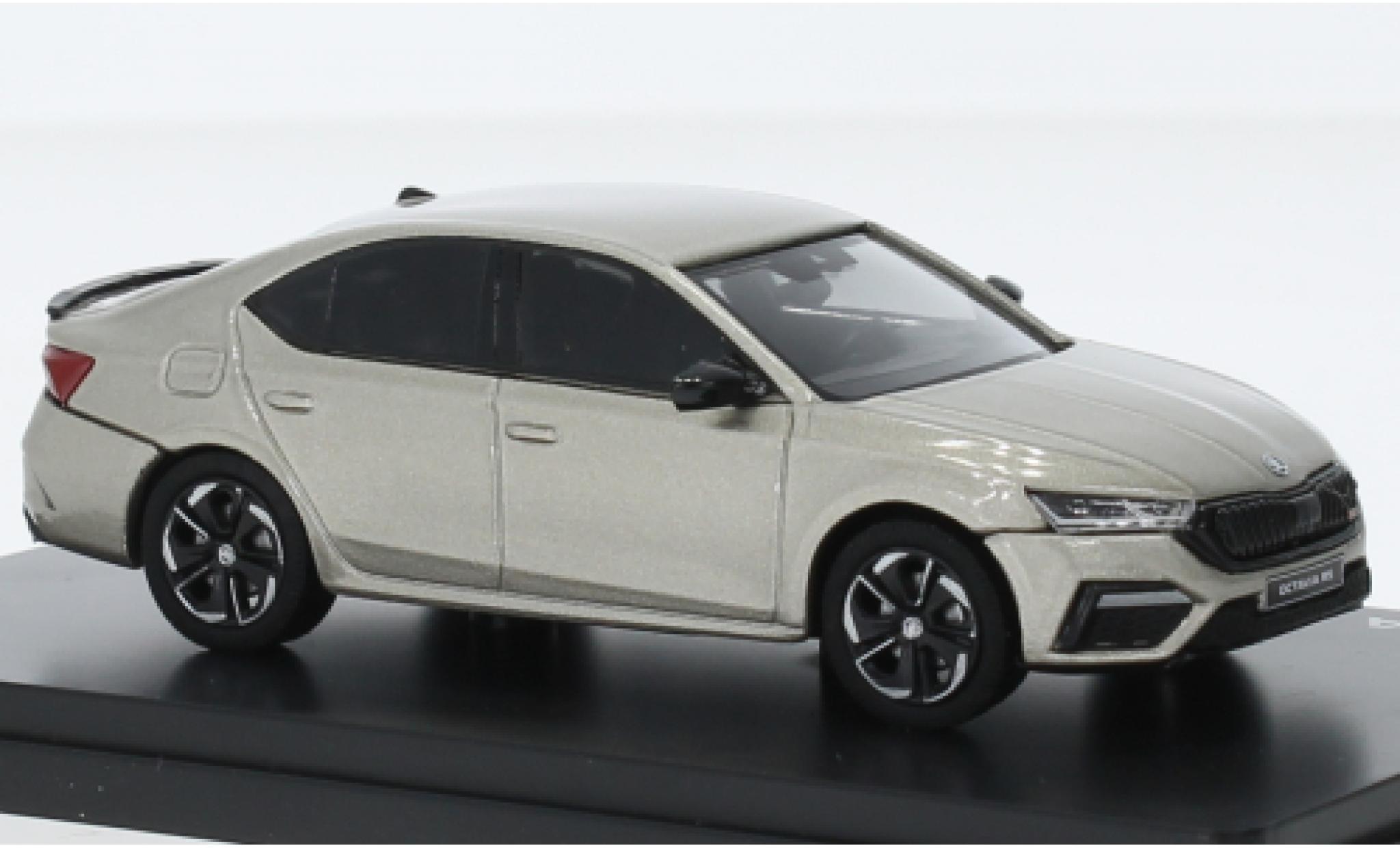 Skoda Octavia 1/43 Abrex IV RS metallise beige clair 2020 modellino in miniatura