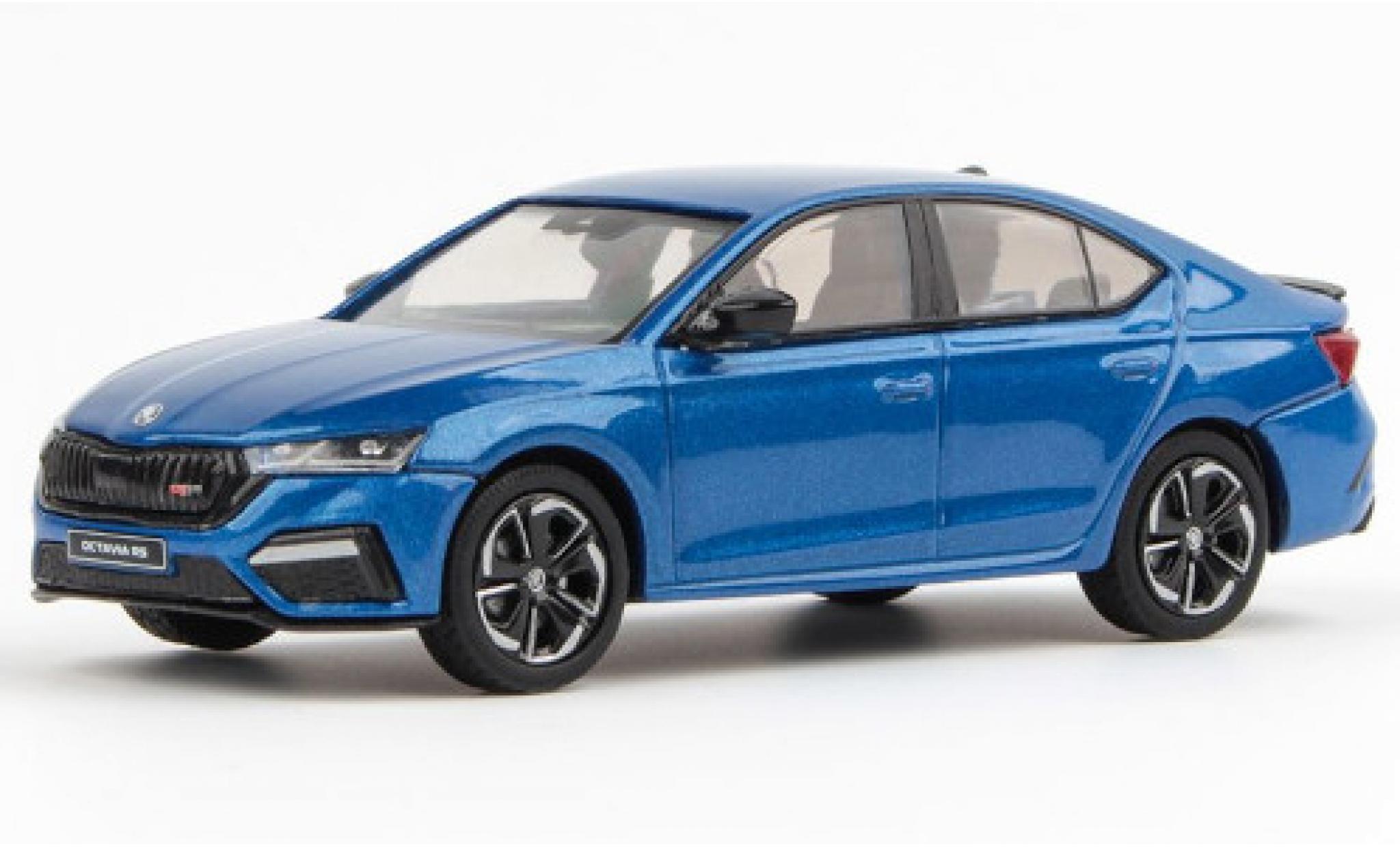 Skoda Octavia 1/43 Abrex IV RS metallise blu 2020 modellino in miniatura