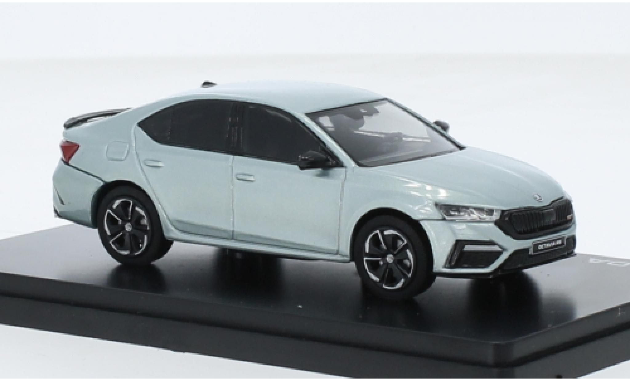 Skoda Octavia 1/43 Abrex IV RS metallise blu clair 2020 modellino in miniatura