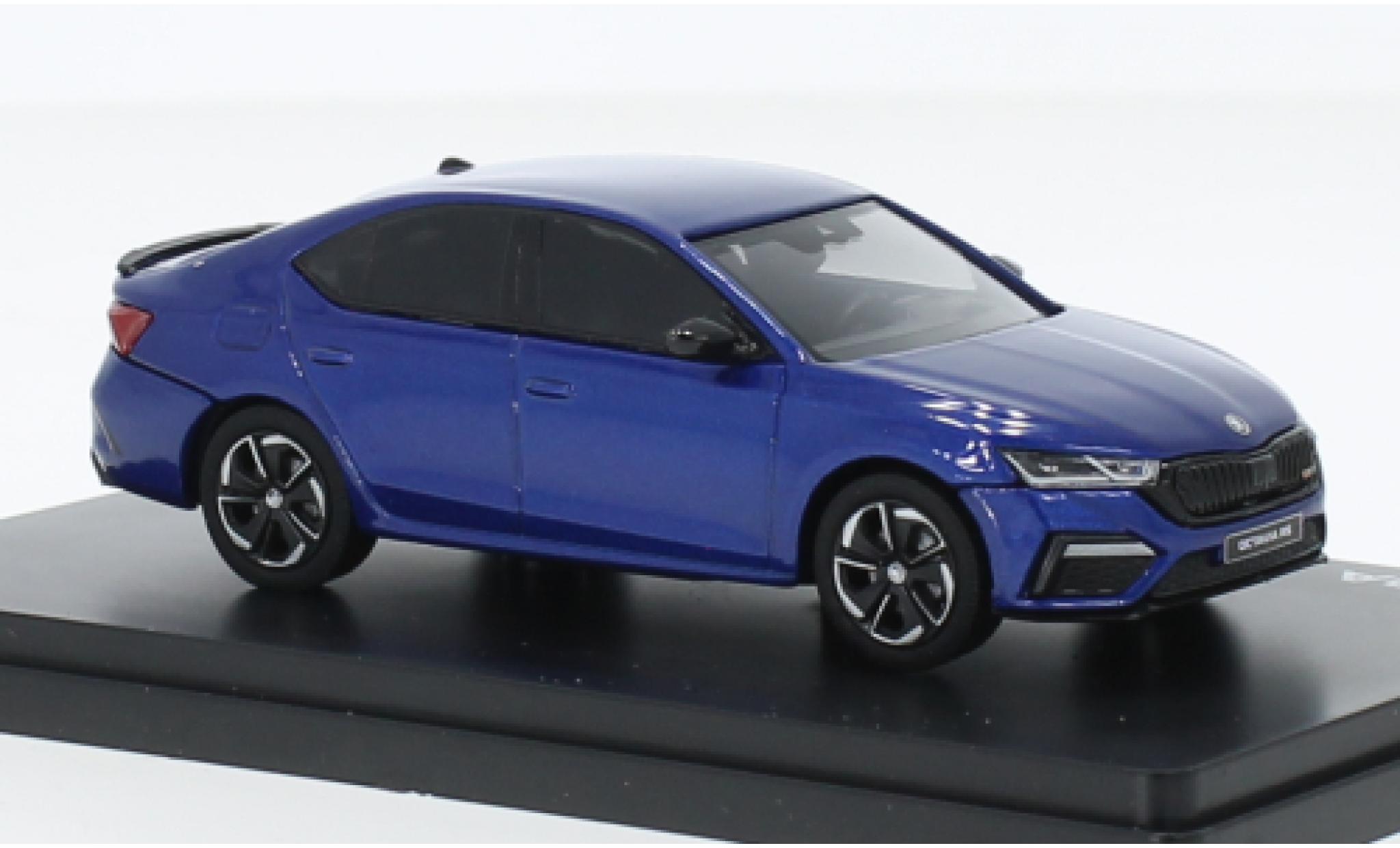Skoda Octavia 1/43 Abrex IV RS metallise blu foncé 2020 modellino in miniatura