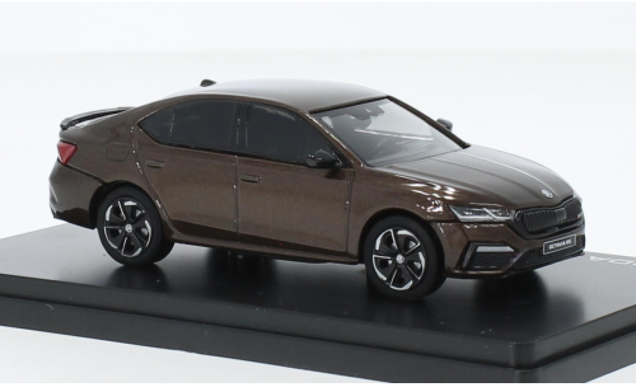 Skoda Octavia 1/43 Abrex IV RS metallise brun 2020 modellino in miniatura