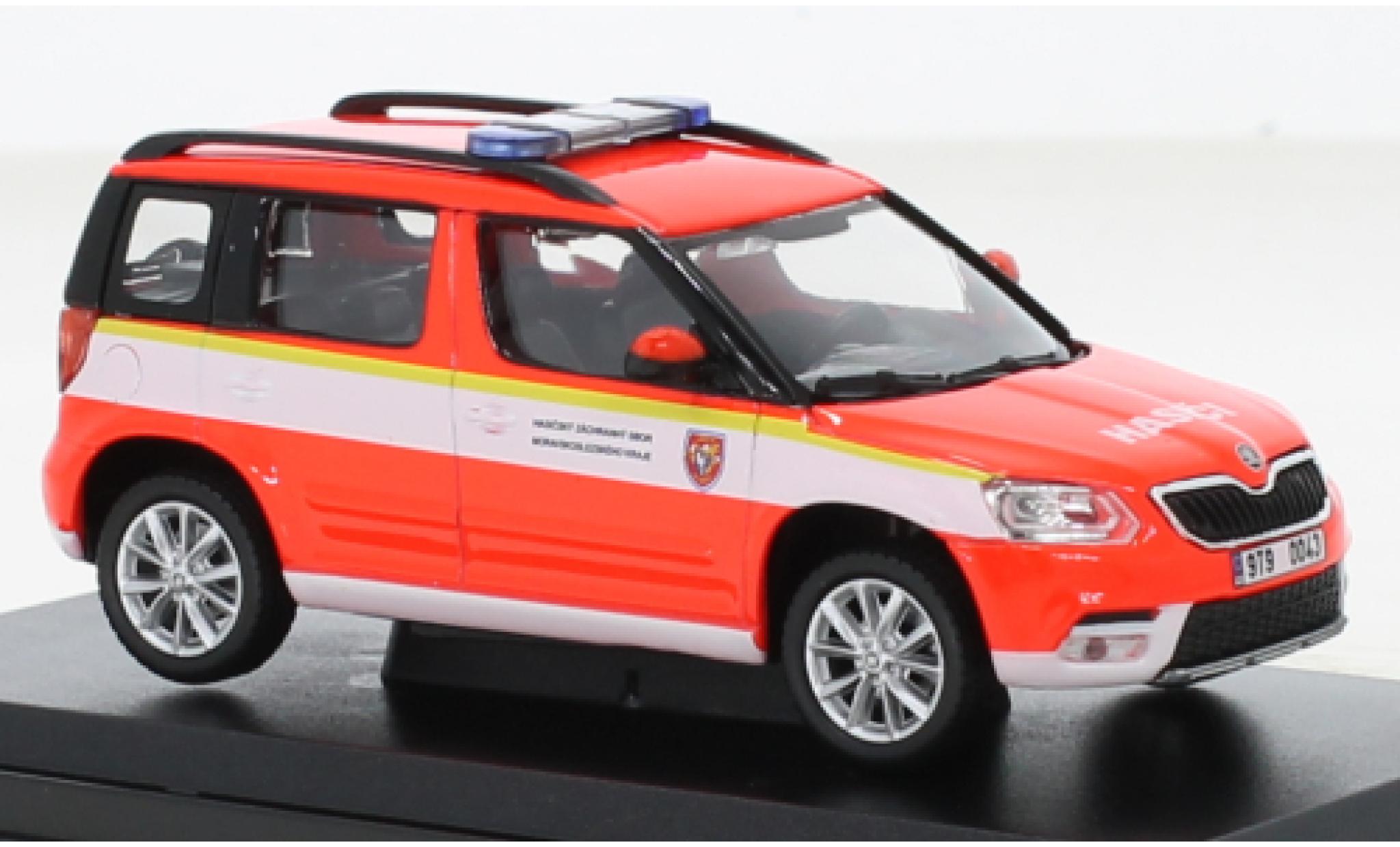 Skoda Yeti 1/43 Abrex FL HZS Moravskoslezskeho Kraje 2013 modellino in miniatura