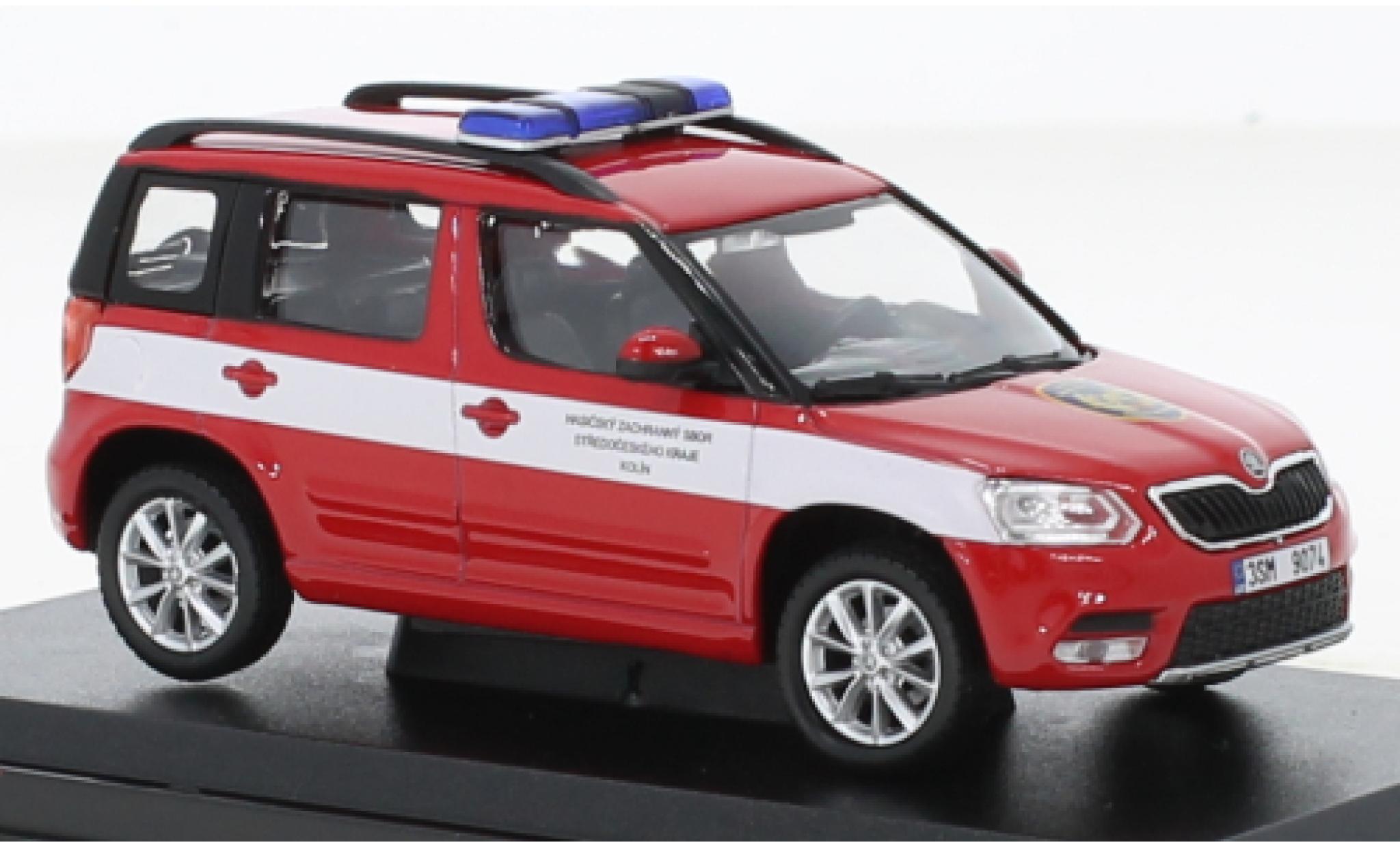 Skoda Yeti 1/43 Abrex FL HZS Stredoceskeho Kraje Kolin 2013 modellino in miniatura