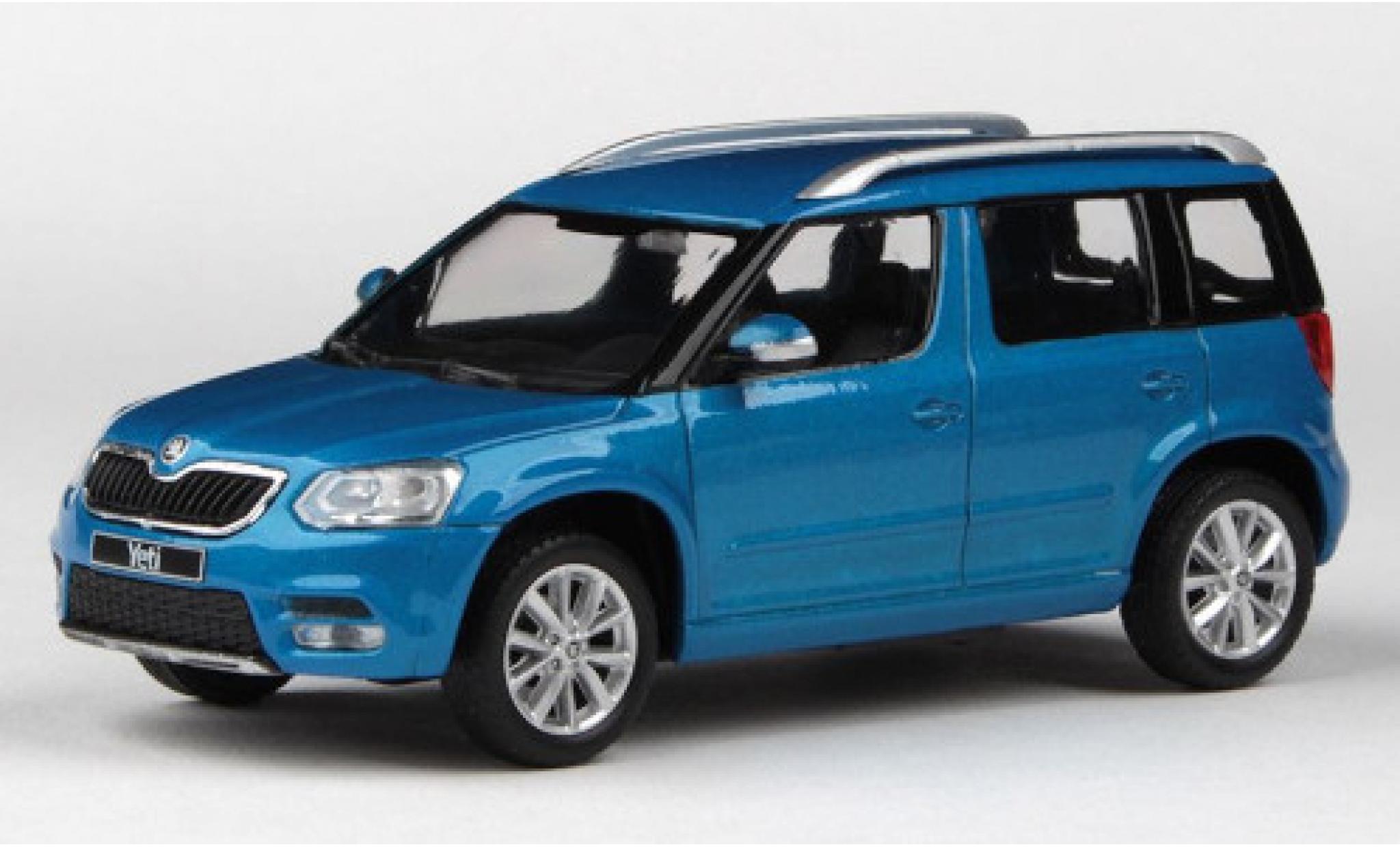 Skoda Yeti 1/43 Abrex FL metallico blu 2013 modellino in miniatura