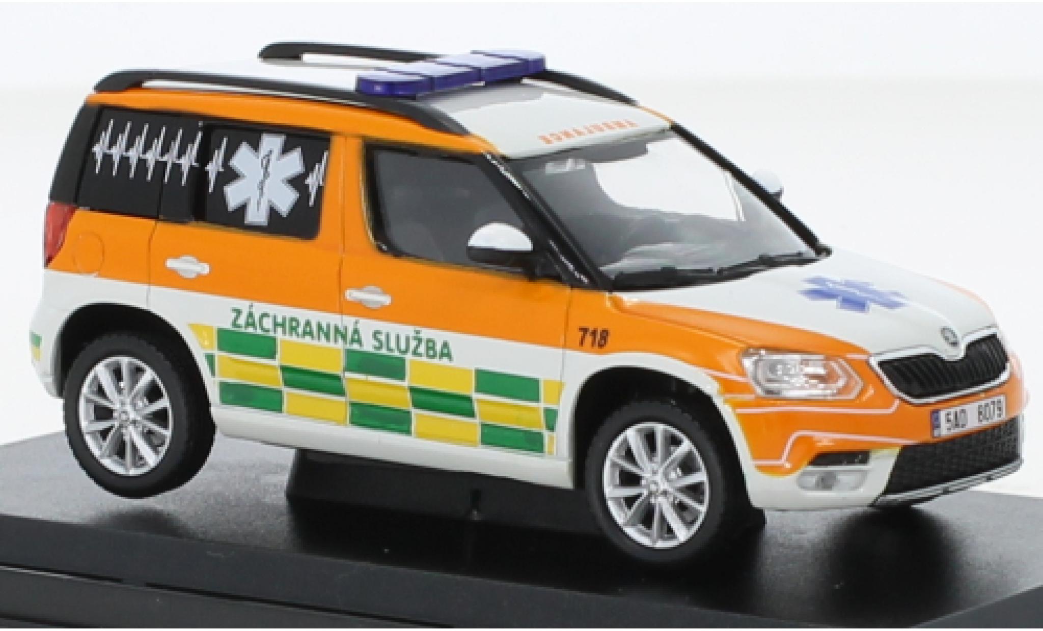 Skoda Yeti 1/43 Abrex FL Pet-Medic 2013 modellino in miniatura