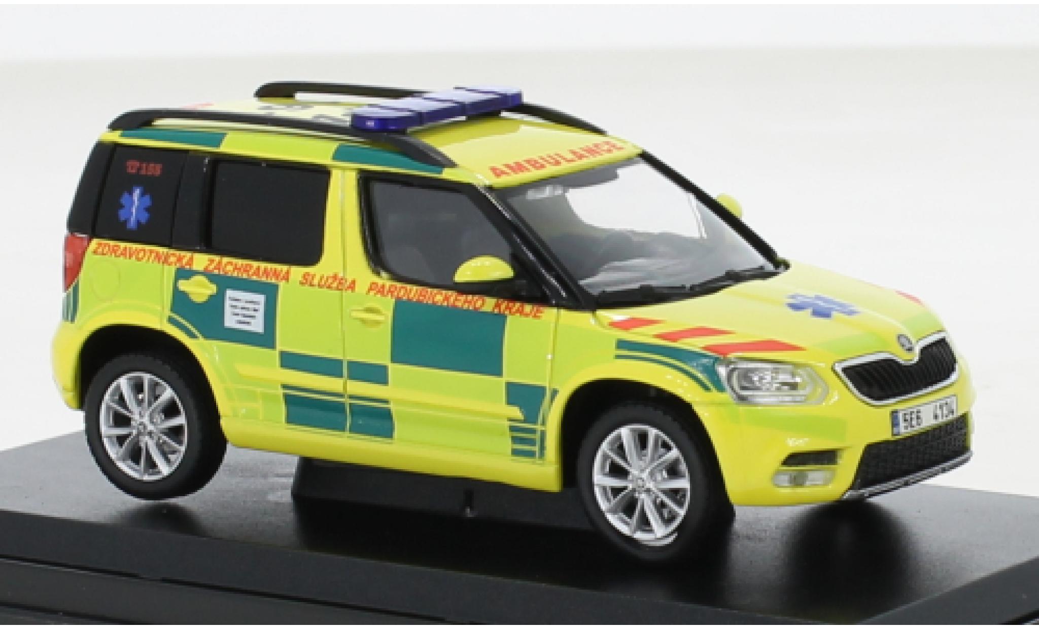 Skoda Yeti 1/43 Abrex FL ZZS Pardubickeho Kraje 161 2013 modellino in miniatura
