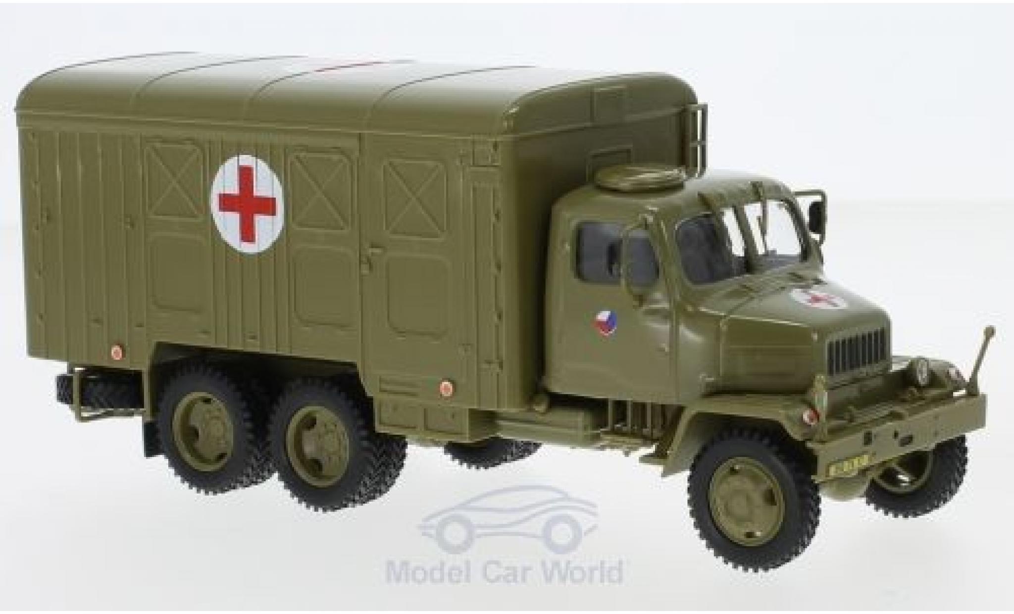 Praga V3S 1/43 Abrex Koffer Tschechische Armee 1967 modellino in miniatura