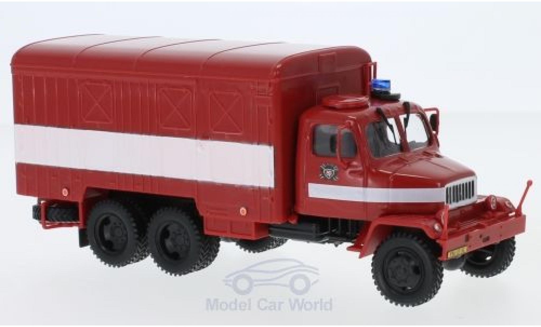 Praga V3S 1/43 Abrex Koffer Tschechische Feuerwehr 1967 modellino in miniatura