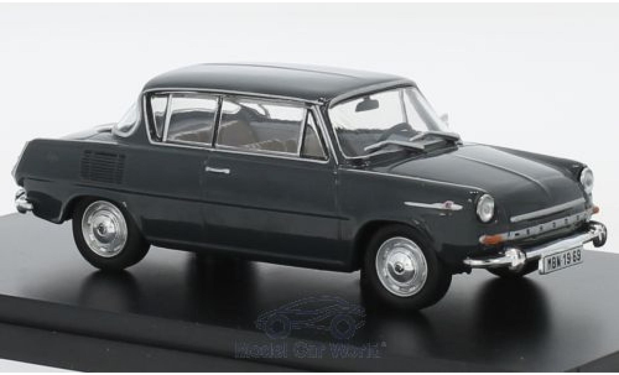 Skoda 110 1/43 Abrex 0MBX grigio 1969 modellino in miniatura