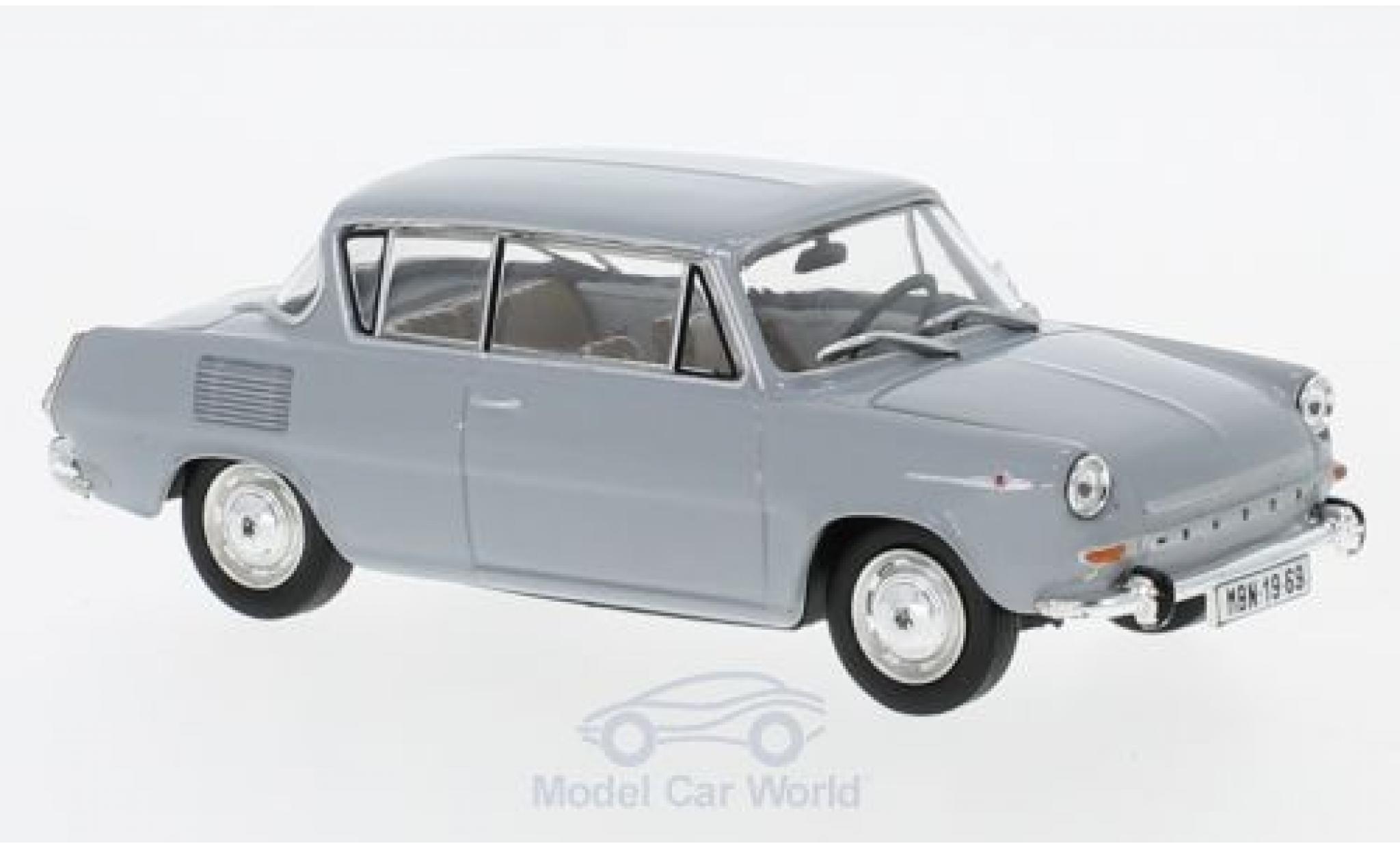 Skoda 110 1/43 Abrex 0MBX grigio 1969 modellino in miniatura