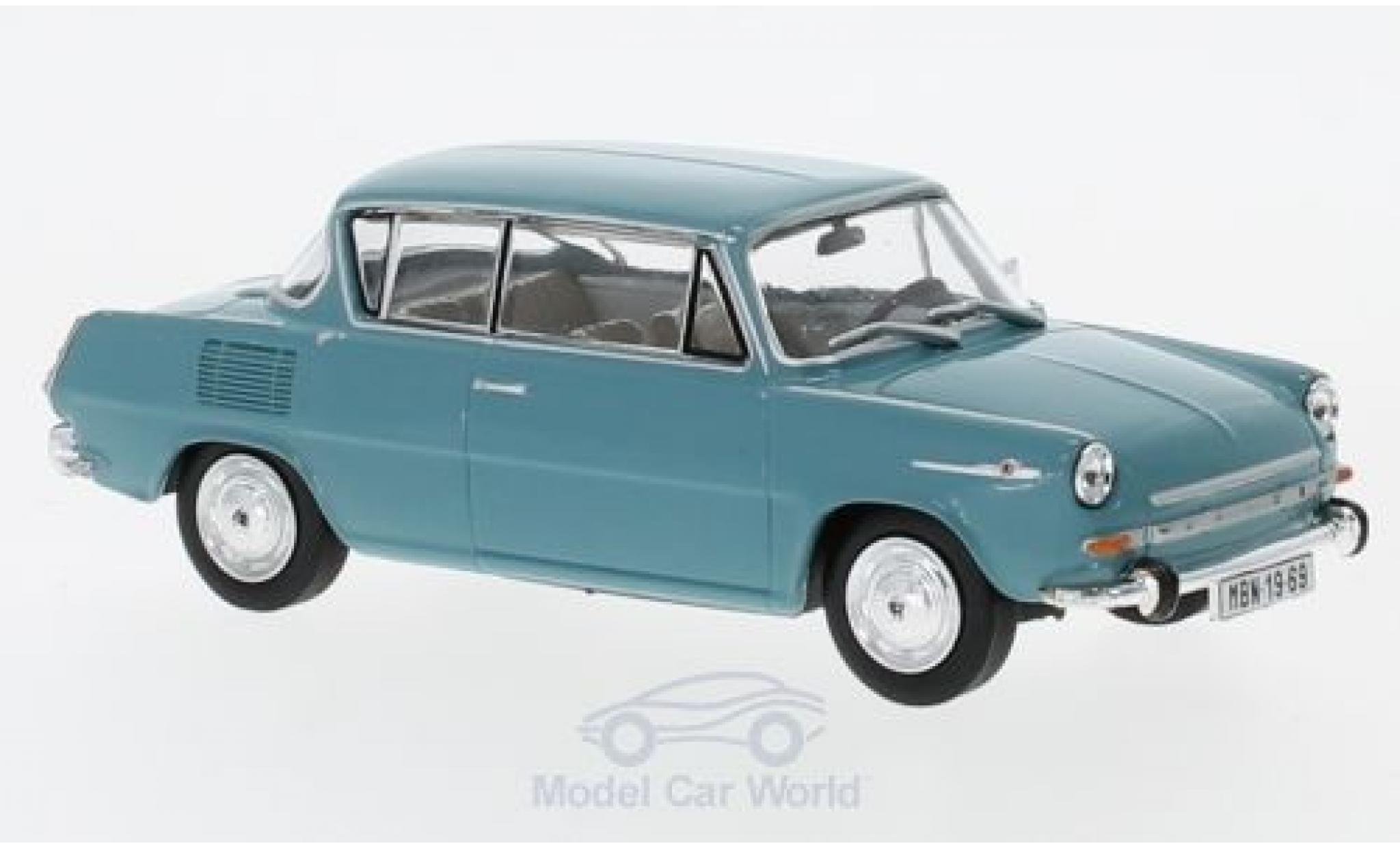 Skoda 110 1/43 Abrex 0MBX türkis 1969 modellino in miniatura