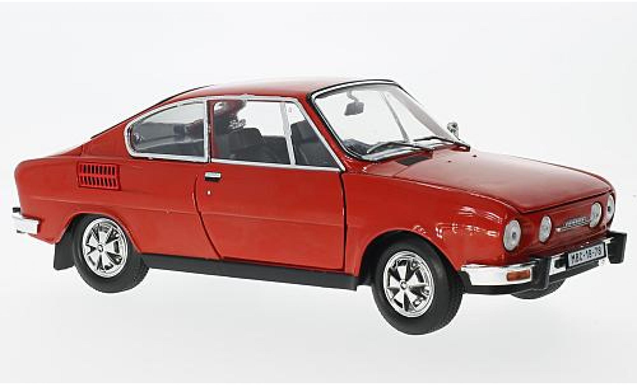 Skoda 110 1/18 Abrex R Coupe rosso 1980 modellino in miniatura