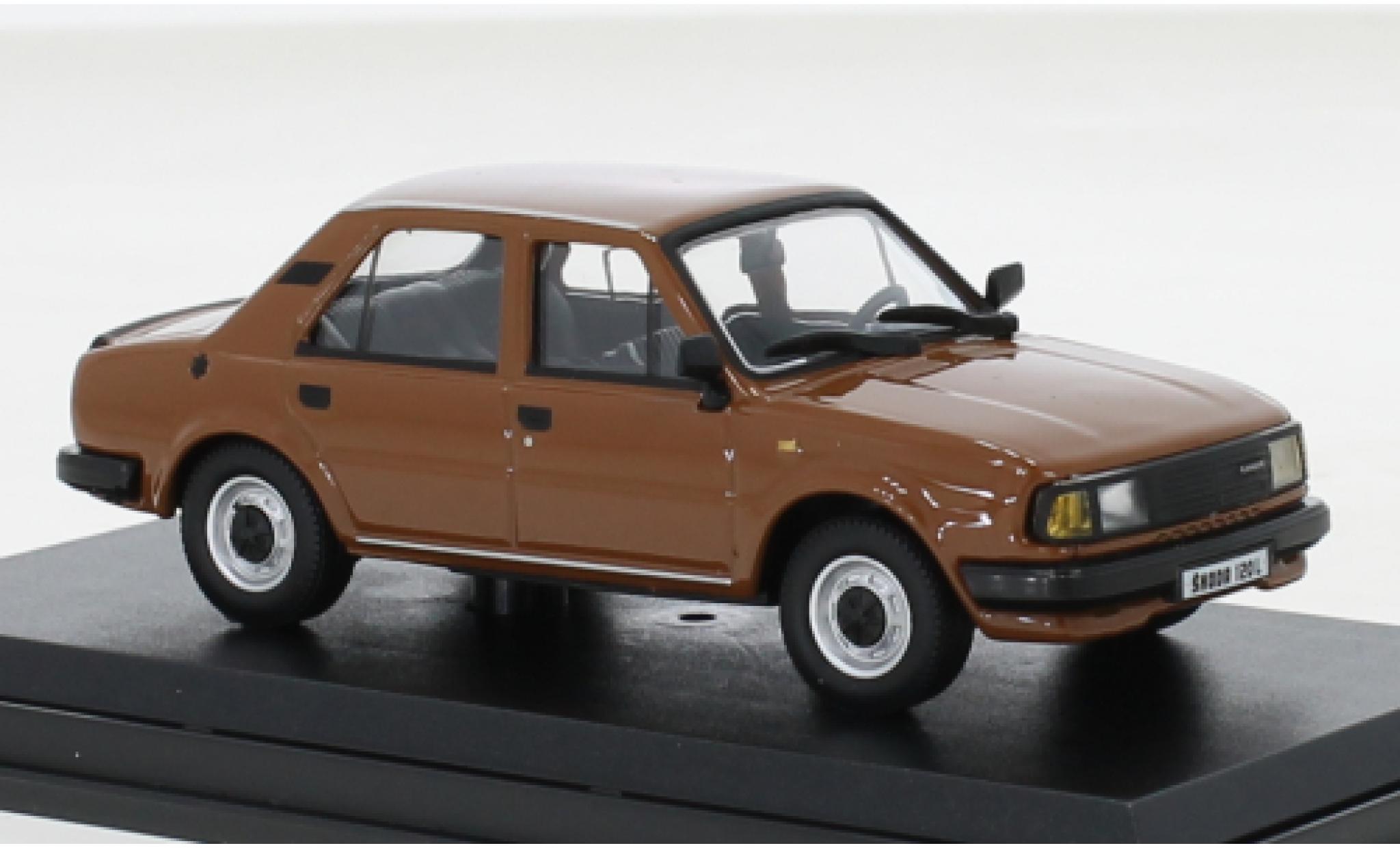 Skoda 120 1/43 Abrex L braun 1984 1:43 modellino in miniatura