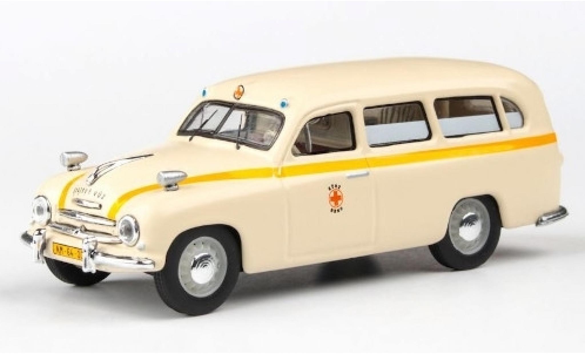 Skoda 120 1/43 Abrex 1 Ambulance Brünn 1956 Rettungswagen modellino in miniatura