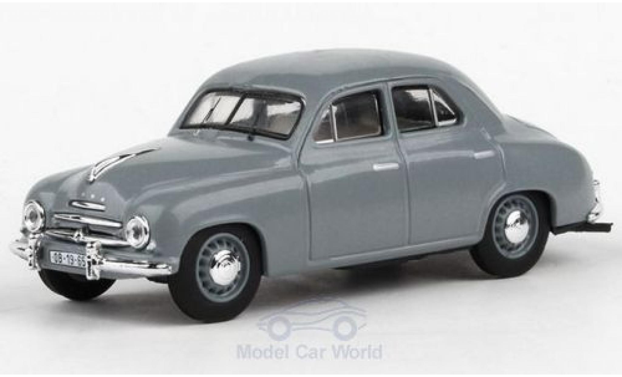 Skoda 120 1/43 Abrex 1 grigio 1956 modellino in miniatura