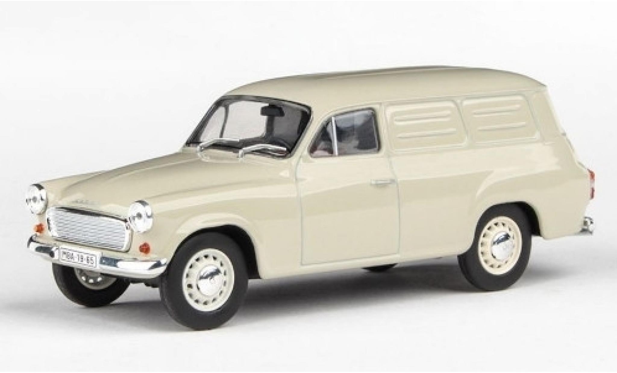 Skoda 120 1/43 Abrex 2 Kasten beige 1965 modellino in miniatura