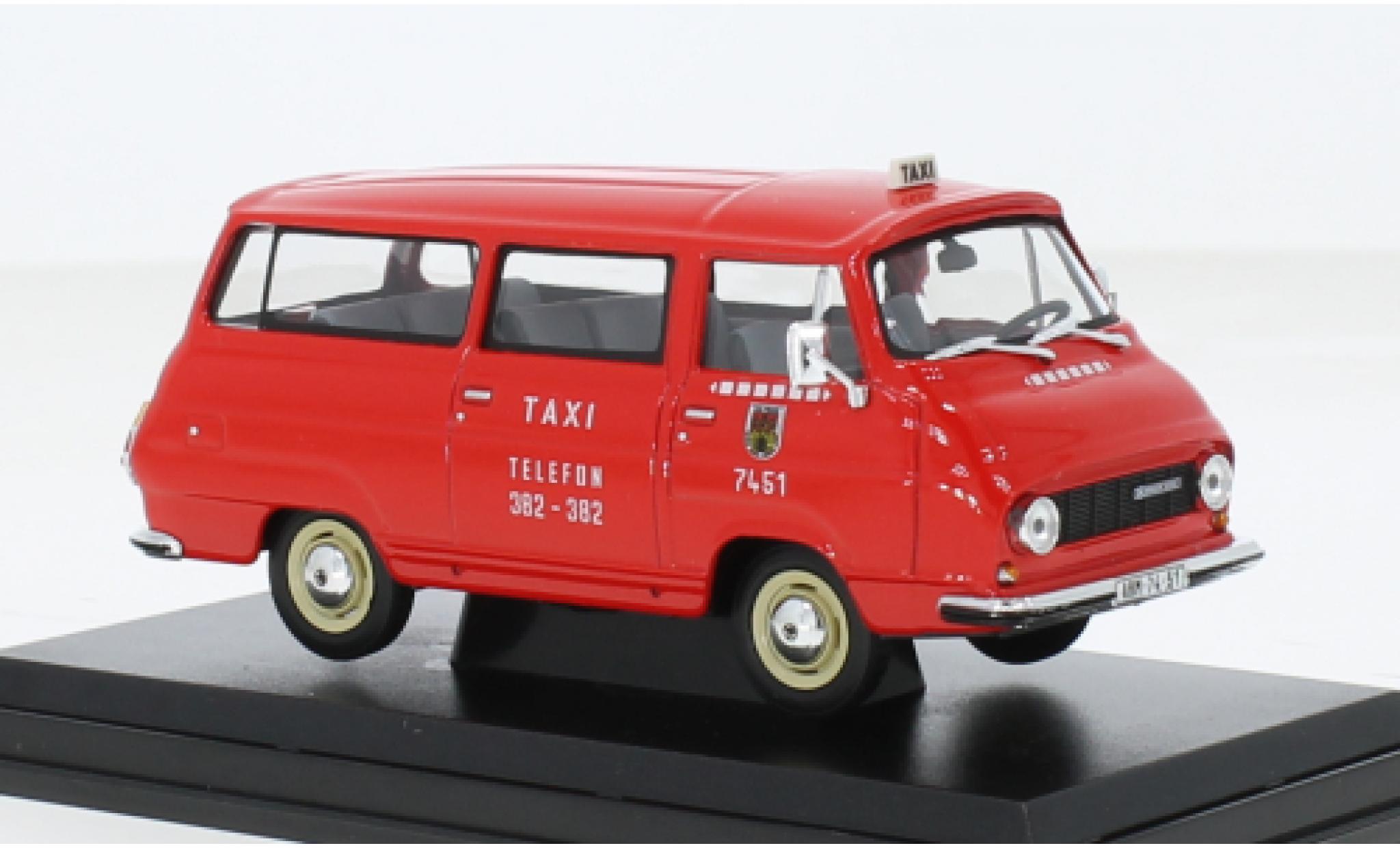 Skoda 1203 1/43 Abrex Mikrobus Taxi 1974 1:43 modellino in miniatura