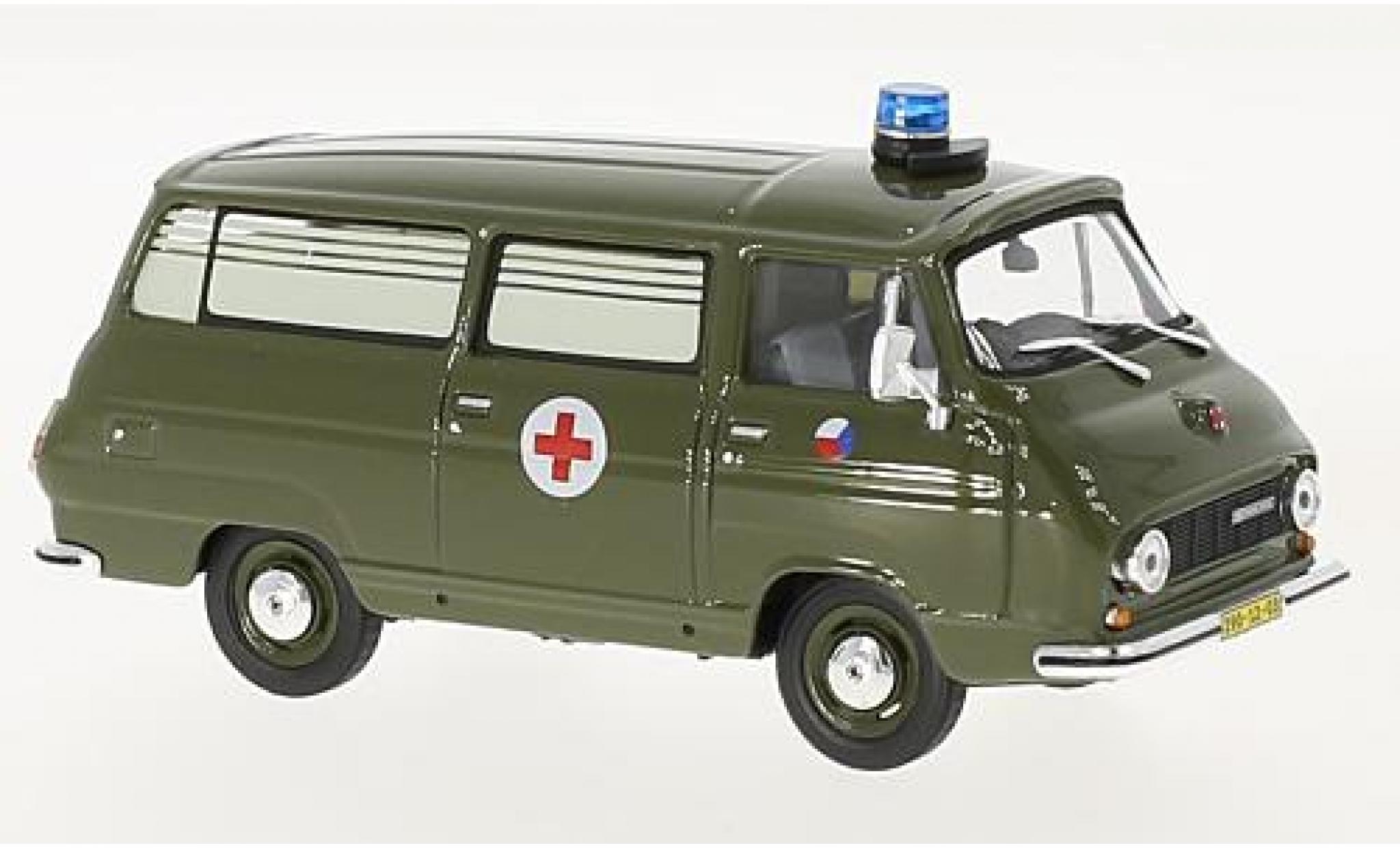 Skoda 1203 1/43 Abrex Tschechische Armee 1974 ambulance modellino in miniatura