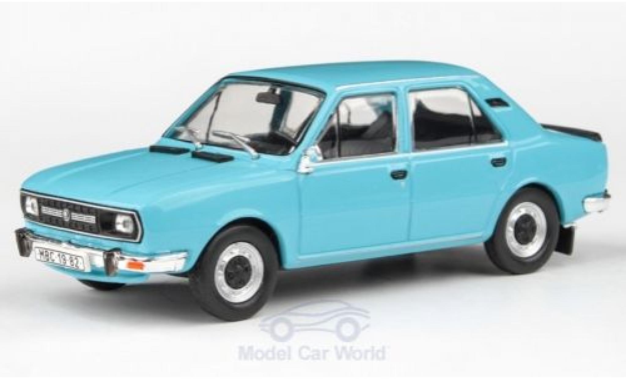 Skoda 120 1/43 Abrex L blu 1982 modellino in miniatura