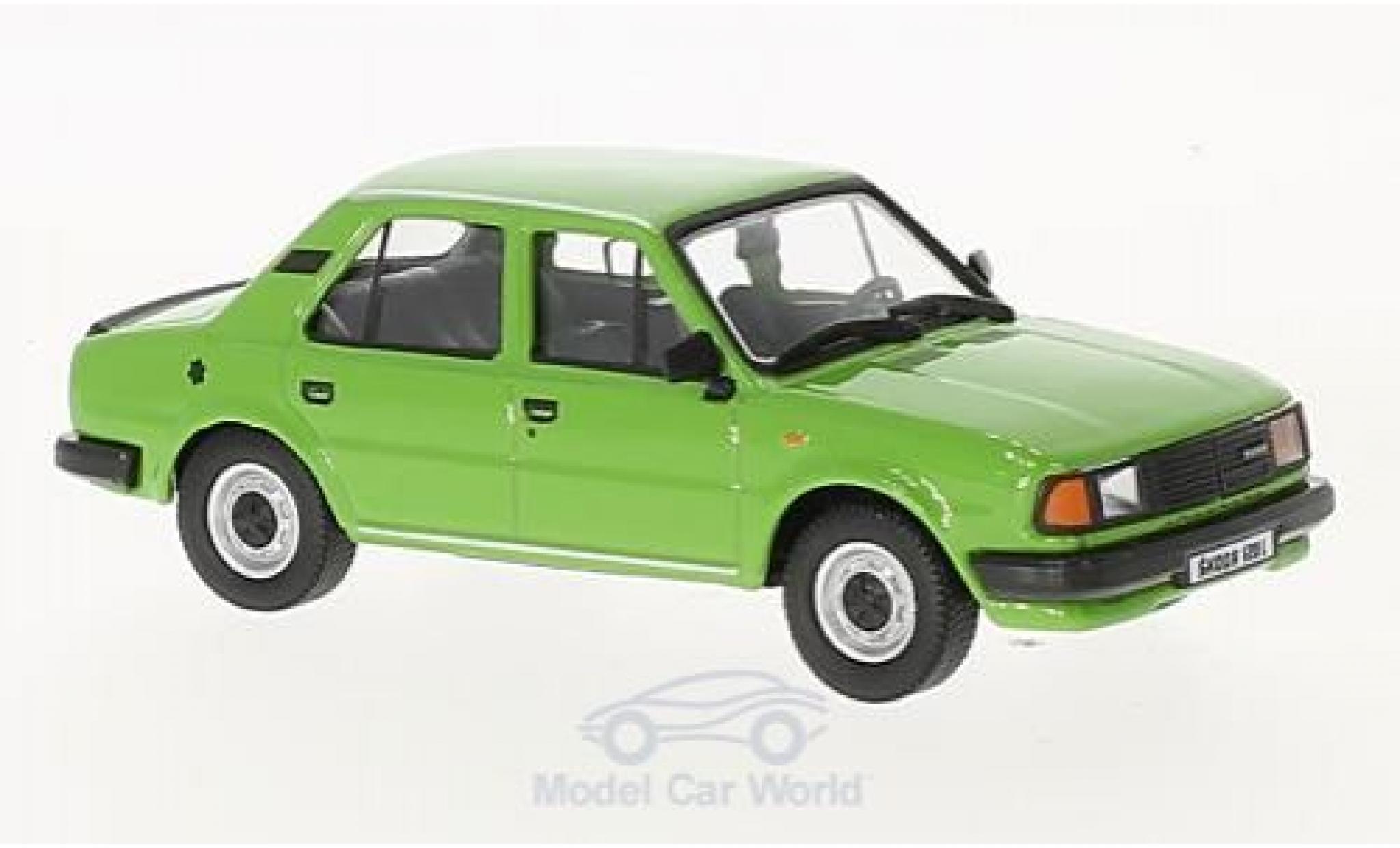 Skoda 120 1/43 Abrex L verde 1984 modellino in miniatura