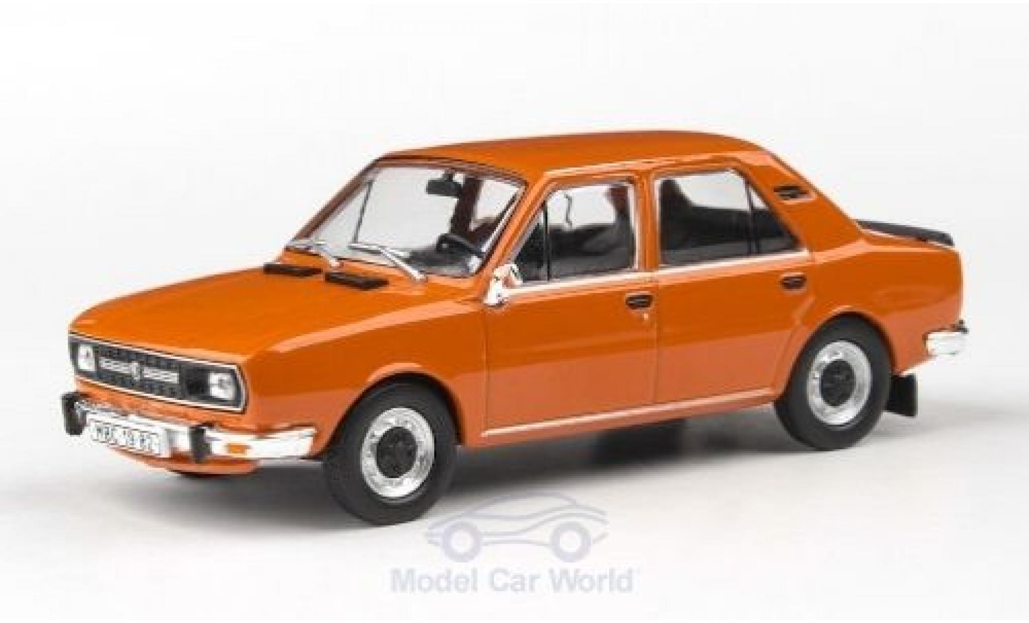 Skoda 120 1/43 Abrex L orange 1982 modellino in miniatura