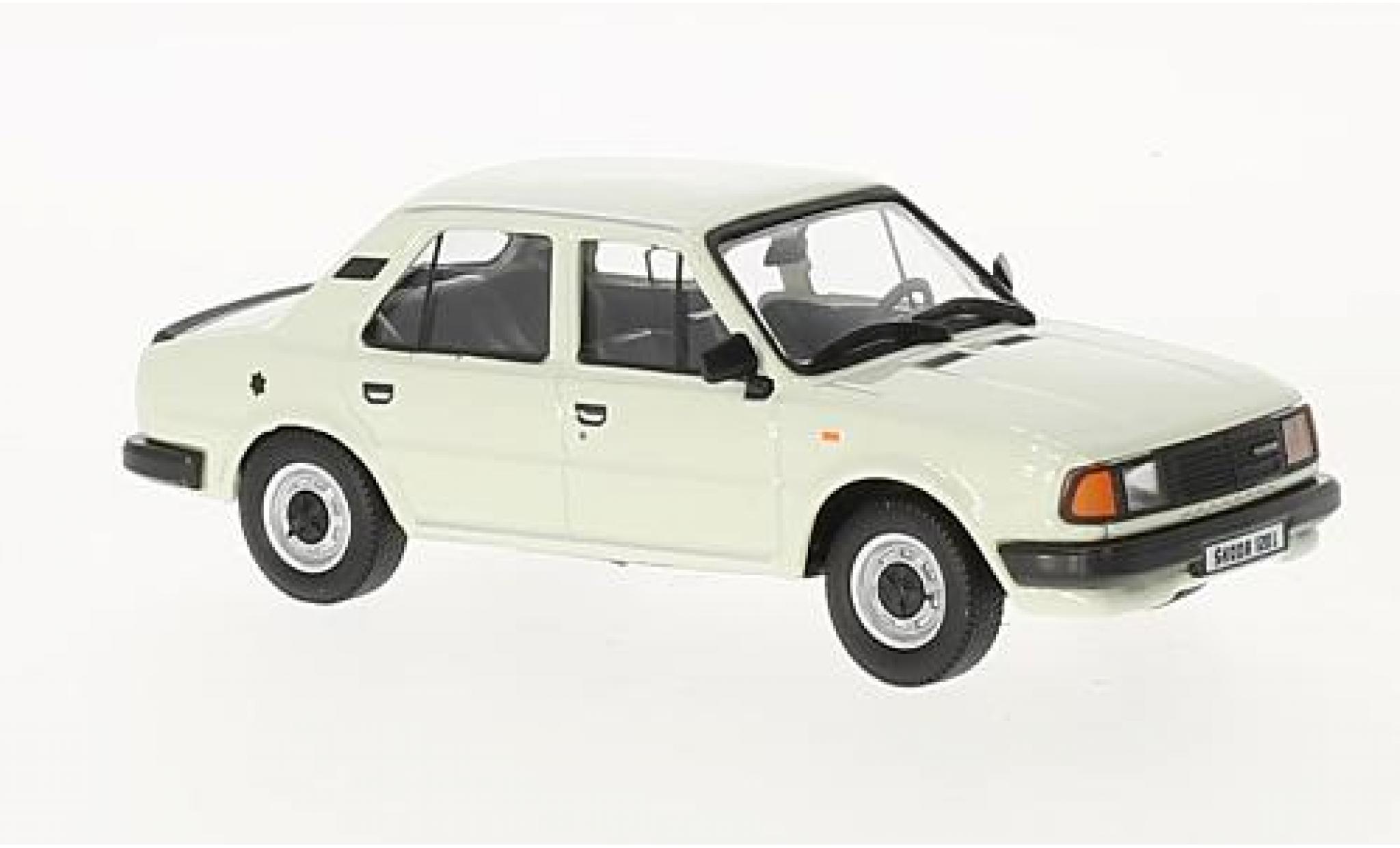 Skoda 120 1/43 Abrex L bianco 1984 modellino in miniatura