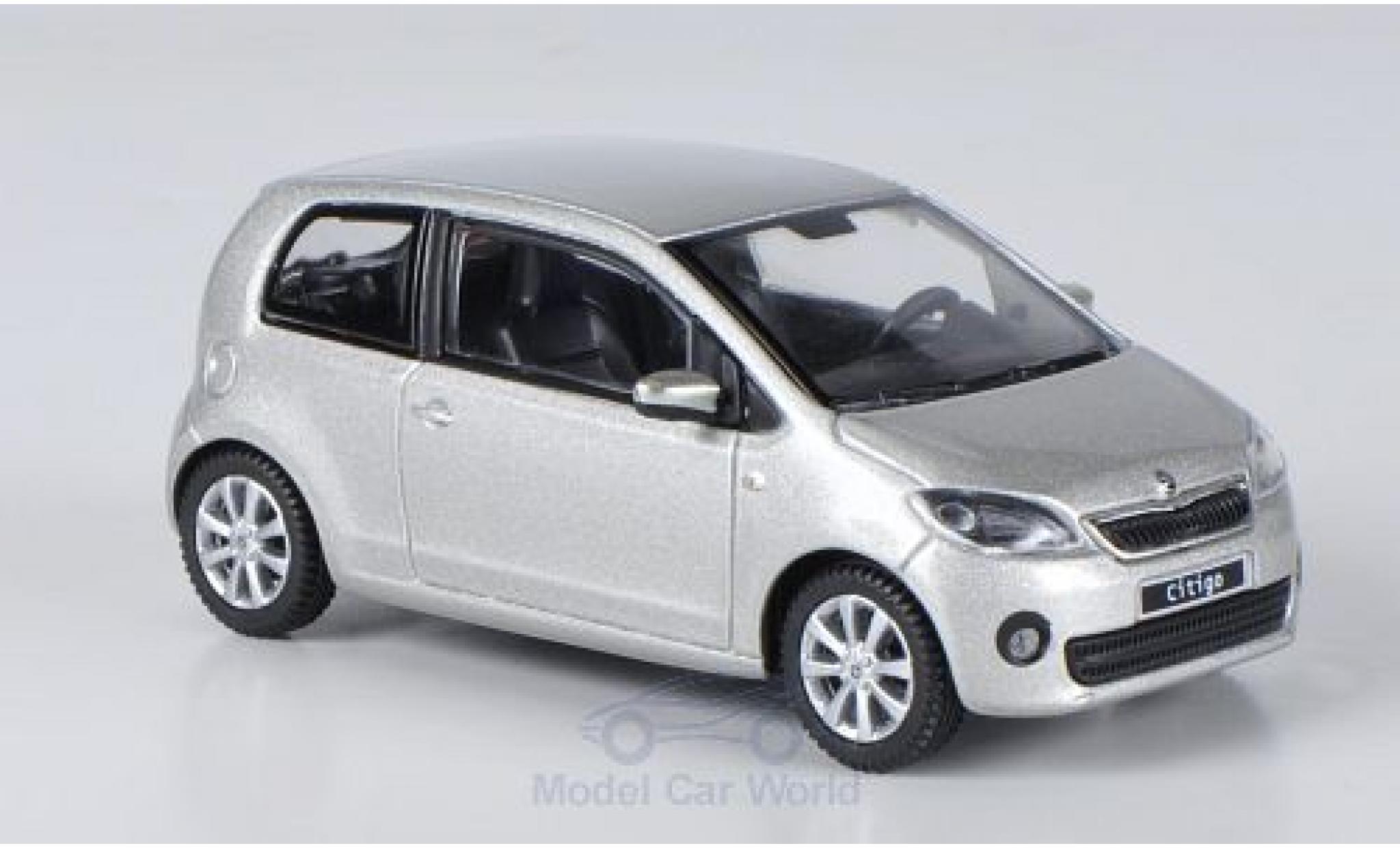Skoda Citigo 1/43 Abrex metallico grigio 2012 3-Türer modellino in miniatura
