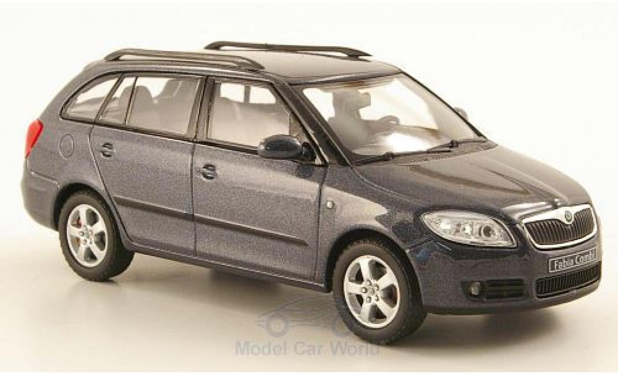 Skoda Fabia 1/43 Abrex II Combi metallico grigio modellino in miniatura