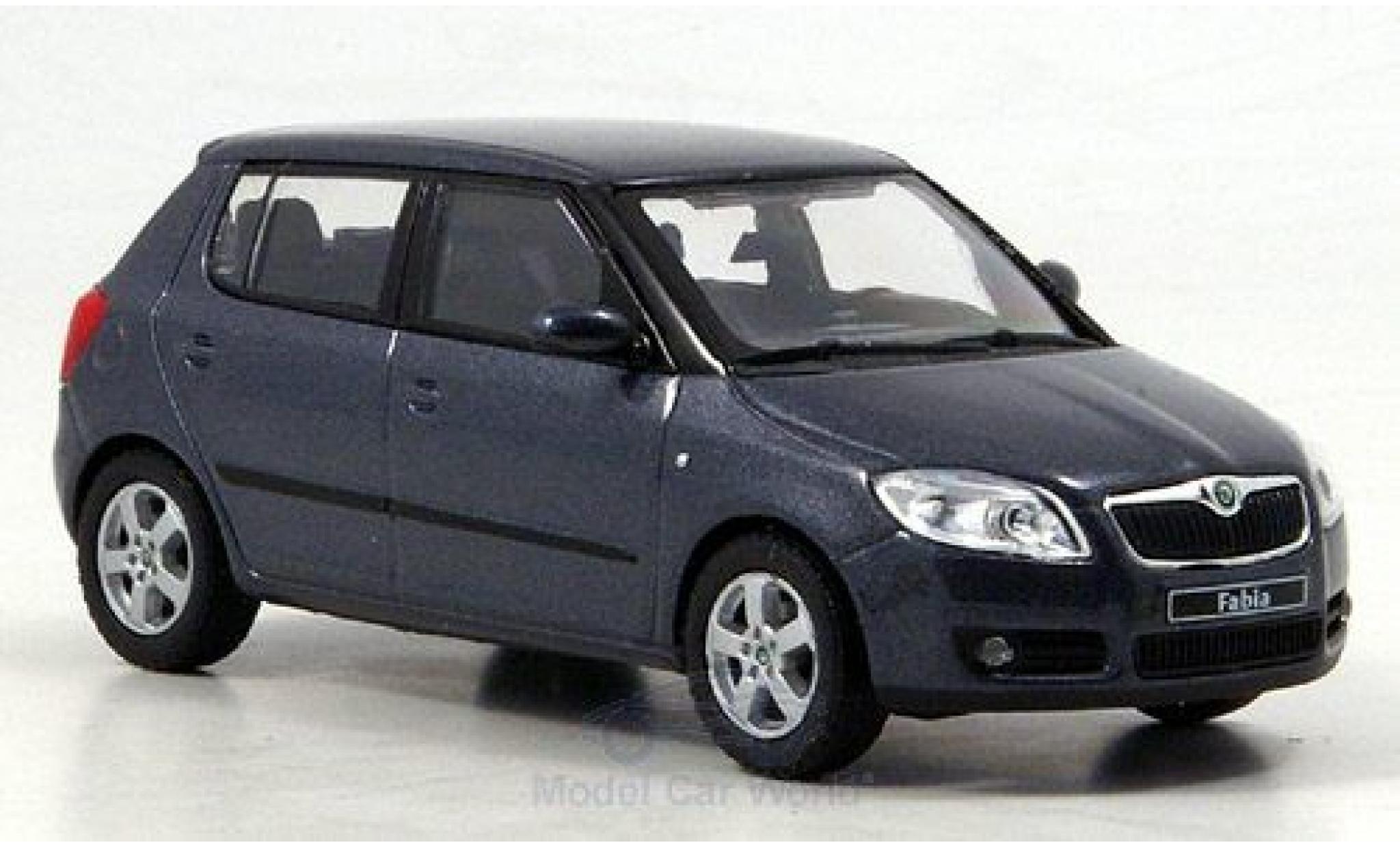 Skoda Fabia 1/43 Abrex II metallico anthrazit 2006 modellino in miniatura