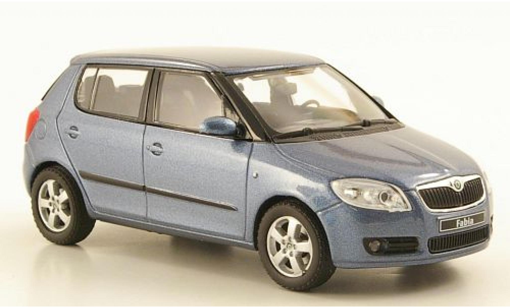 Skoda Fabia 1/43 Abrex II metallico grigio 2006 modellino in miniatura